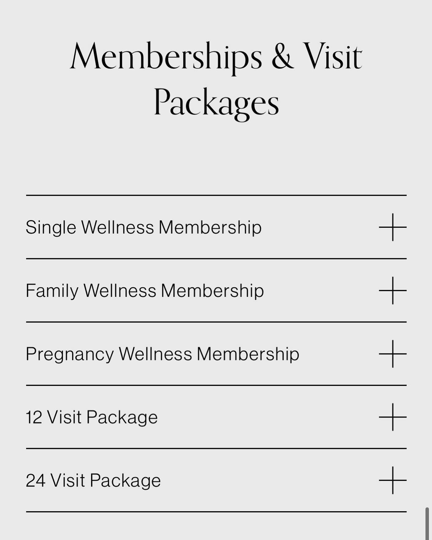 We are now offering membership plans and visit packages! Visit the &ldquo;Services&rdquo; page on our website to see which is the best fit for you