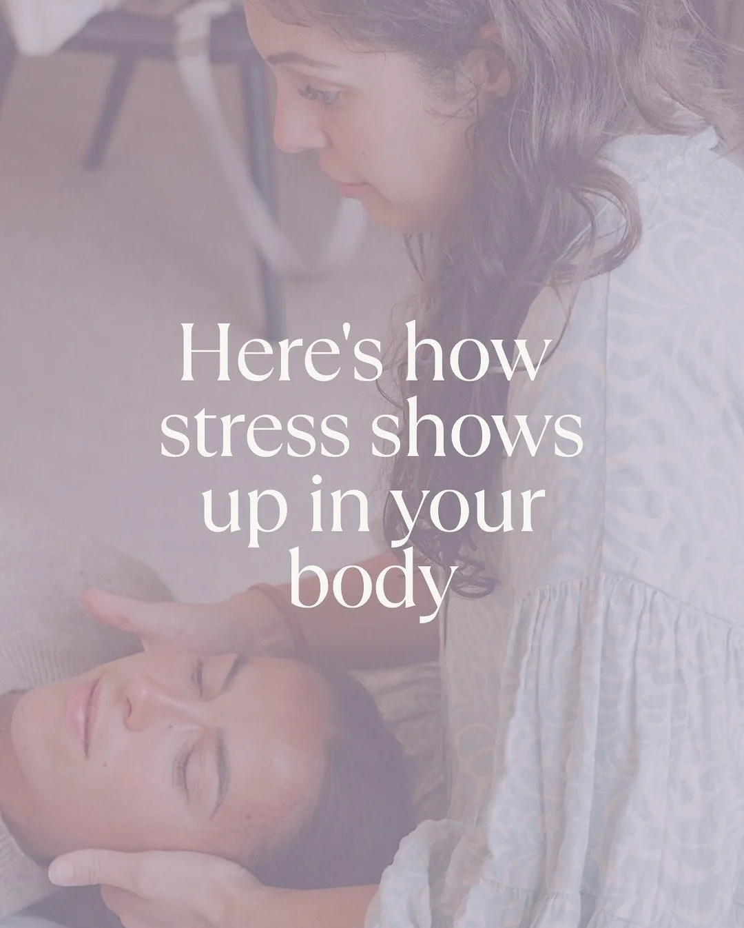 Stress doesn&rsquo;t always show up in the ways we think.
 
Sometimes it&rsquo;s:
jaw tension 😬
headaches 💥
shoulder tightness 🪢
gut issues 🌱

Your body holds what your mind is processing&mdash; over time that tension builds and wears you down.

