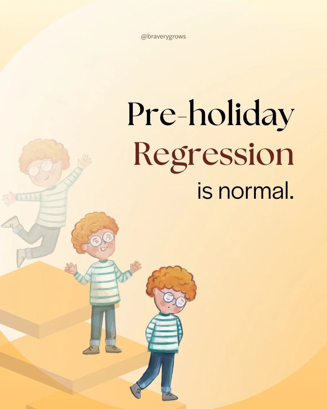 If your child seems extra anxious or &ldquo;clingy&rdquo; lately, you&rsquo;re not doing anything wrong. 💛

The holiday season brings big changes in routine that can feel huge to sensitive, shy, or slow-to-warm kids. 

You might notice:
🧸 Extra cli