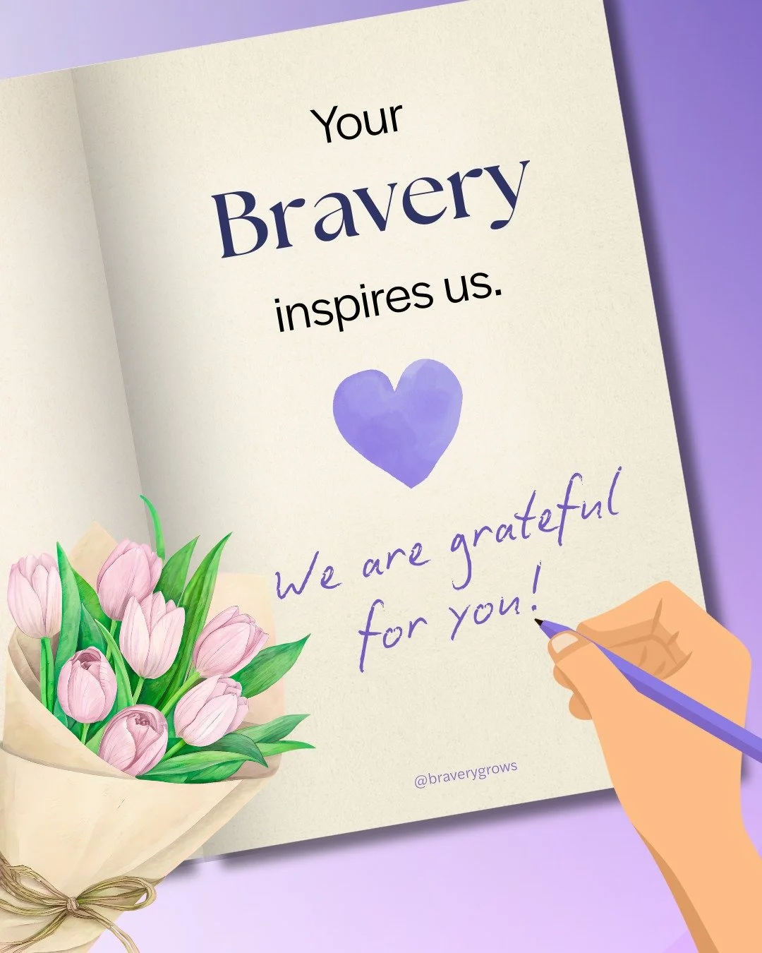 We&rsquo;re thankful for every small brave step you take. 🌱💛

Today, we&rsquo;re shining the spotlight on you. Your courage, your kindness, and your moments of bravery make this community shine. 🌟

What are you grateful for today? 💭

Drop it in t