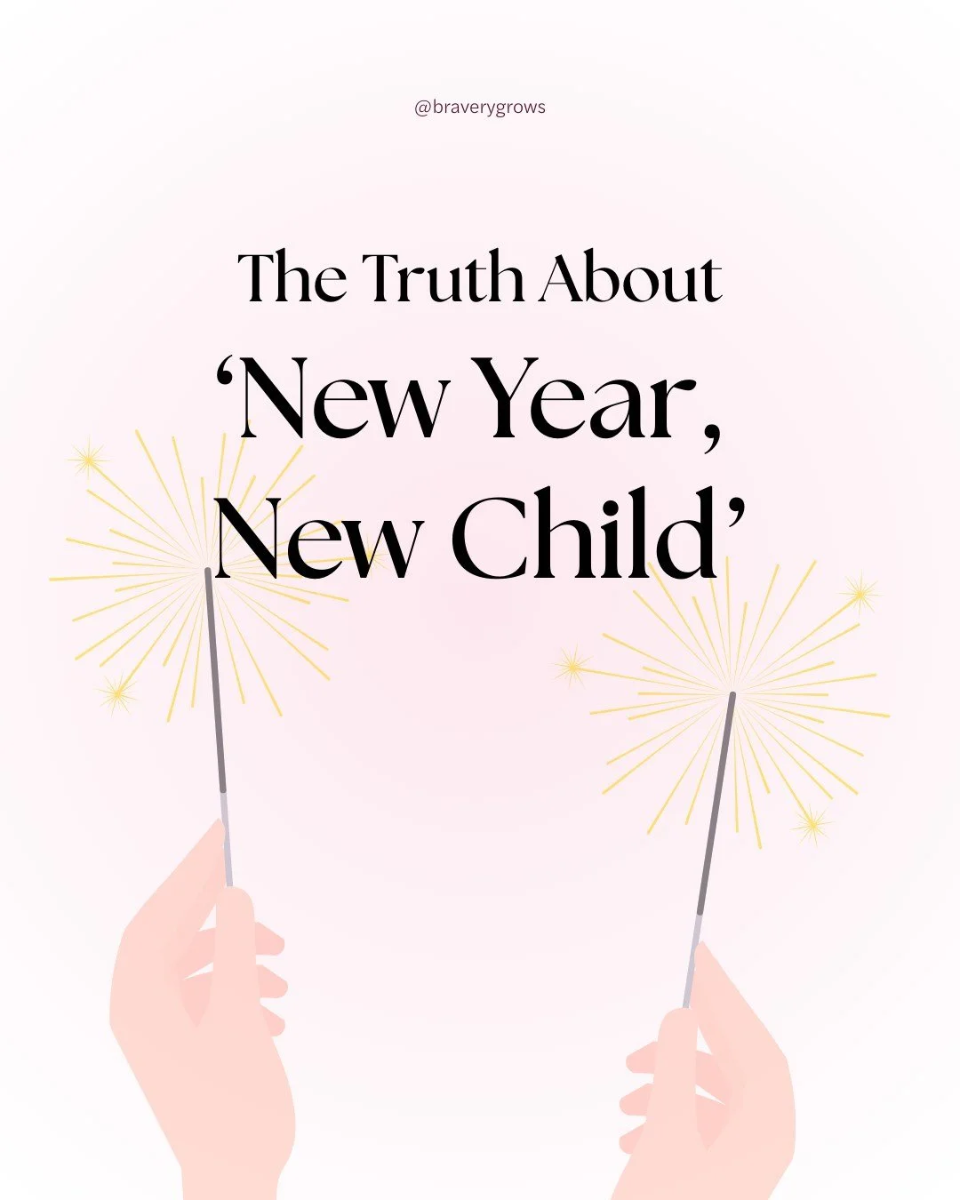 Real talk about New Year expectations! ✨💛

THE MYTH:
"New year, new child! This is the year they&rsquo;ll finally overcome their anxiety."

THE TRUTH:
January 1st doesn&rsquo;t reset your child&rsquo;s nervous system. Growth happens throug