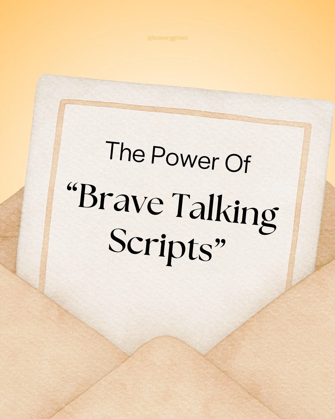 Want to help your child speak up? Give them the words first. 📝💬

"Brave Talking Scripts" are pre-planned phrases your child can practice before any moment feels big.

WHY THEY WORK:
🧠 Reduces cognitive load
🎯 Brings predictability
💪 Bu