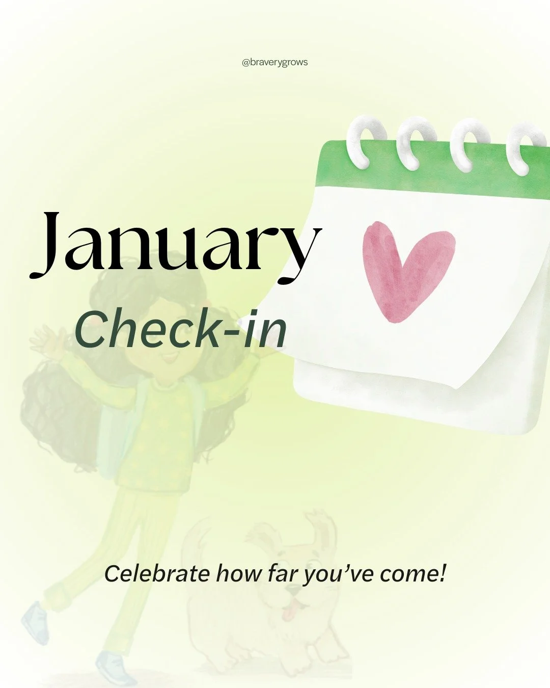 January is almost over. Let&rsquo;s pause and reflect. 💛✨

A JANUARY CHECK-IN:
🌟 What brave moment surprised you this month?
💪 What did YOUR child teach YOU about courage?
🎯 What&rsquo;s one thing that worked? (Celebrate it 🎉)
🌱 What didn&rsquo