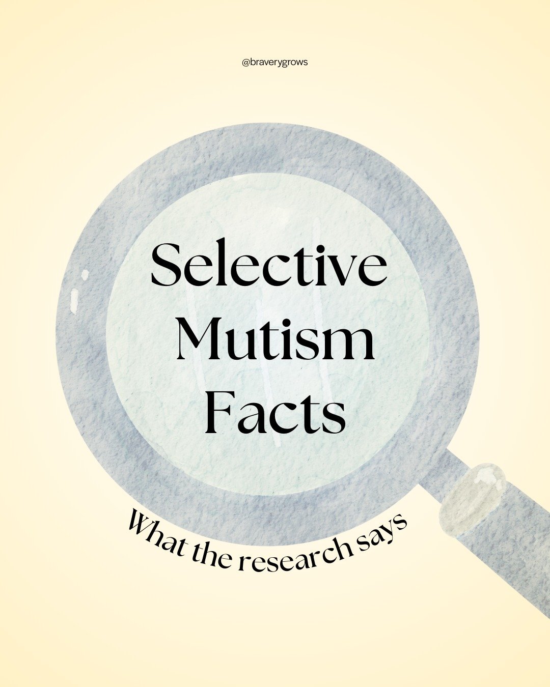 Let&rsquo;s talk facts about Selective Mutism (SM) 📊🧠

PREVALENCE:
SM Affects ~1 in 140 children 👧🧒

AGE OF ONSET:
Most children develop SM between ages 2&ndash;5 ⏰

IT&rsquo;S ANXIETY-BASED:
Classified as an anxiety disorder, not a behavioral is