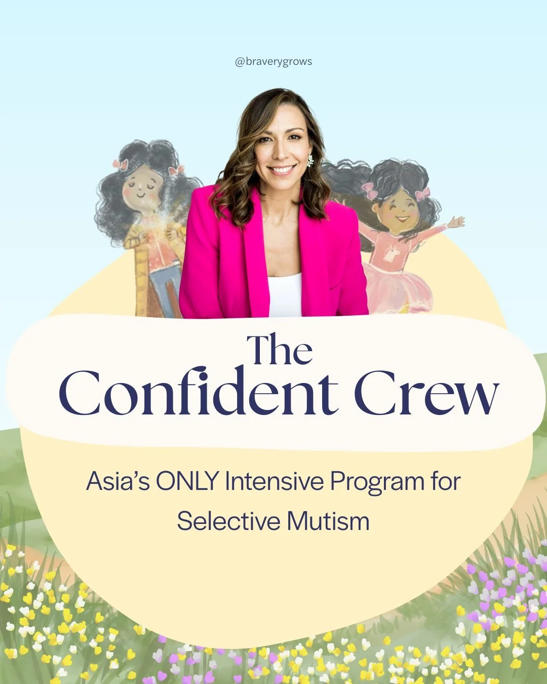 Ready to take the next step? Meet the Confident Crew. 🌟

WHAT IS CONFIDENT CREW?

Asia&rsquo;s ONLY evidence-based intensive treatment program for selective mutism. 🧠✨

Led by Dr. Melissa Giglio, this program is designed for families who want struc