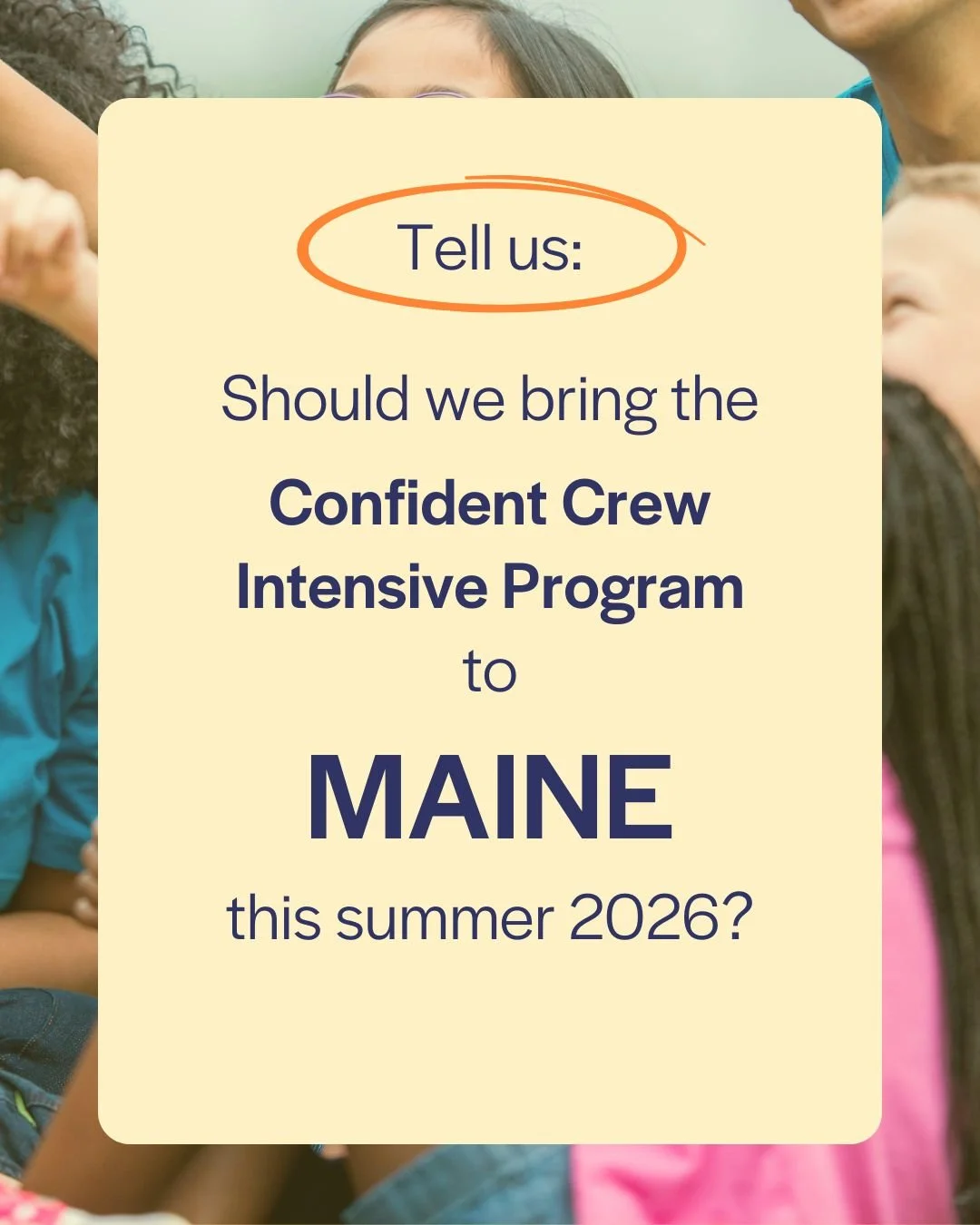🌈 Confident Crew Intensive Program in Maine! 🌈

We&rsquo;re considering bringing a 3&ndash;5 day Confident Crew experience to Southern Maine this summer, created especially for children with selective mutism and social anxiety.

Guided by Dr. Melis