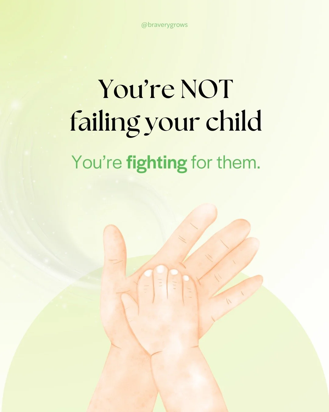 A little reminder you might need today:

You&rsquo;re not failing your child.
You&rsquo;re fighting for them. 💪 

🌙 Every Google search at midnight.
📚 Every book you&rsquo;ve read.

📝 Every strategy you&rsquo;ve tried.
😭 Every tear you&rsquo;ve 
