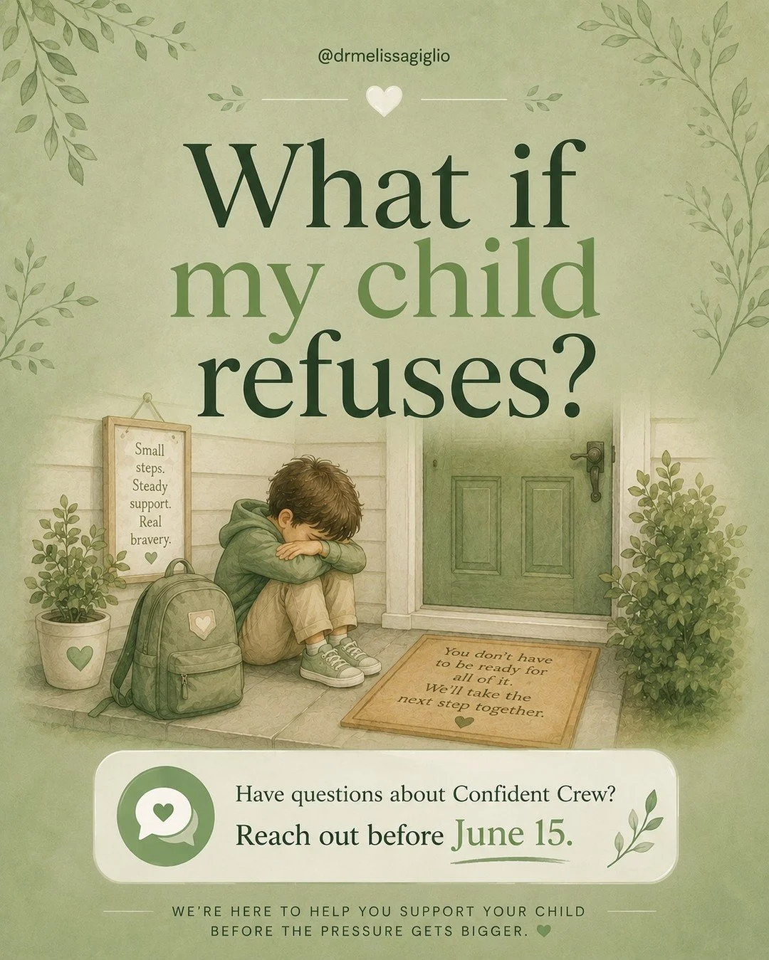 Refusal is often anxiety speaking loudly.

That does not mean we ignore it. It means we get curious about what feels too big, what support is missing, and what the first step needs to be.

For many anxious kids, the plan cannot start on the first day