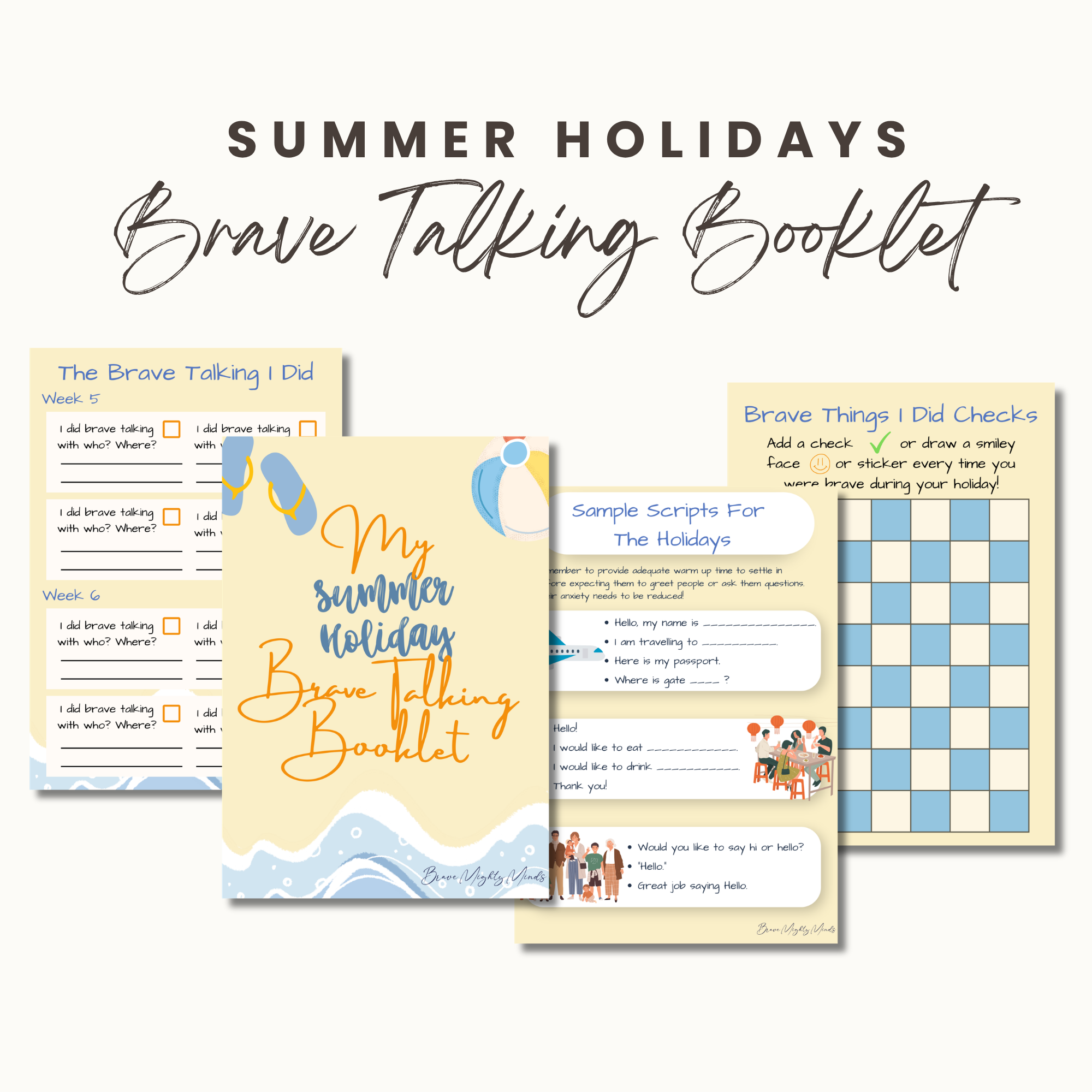 Summer Holidays Brave Talking Booklet