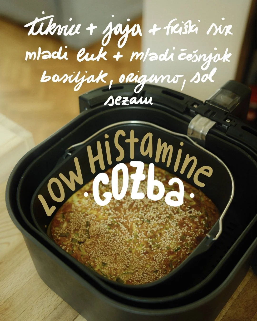 Frittata od tikvica - histaminska intolerancija