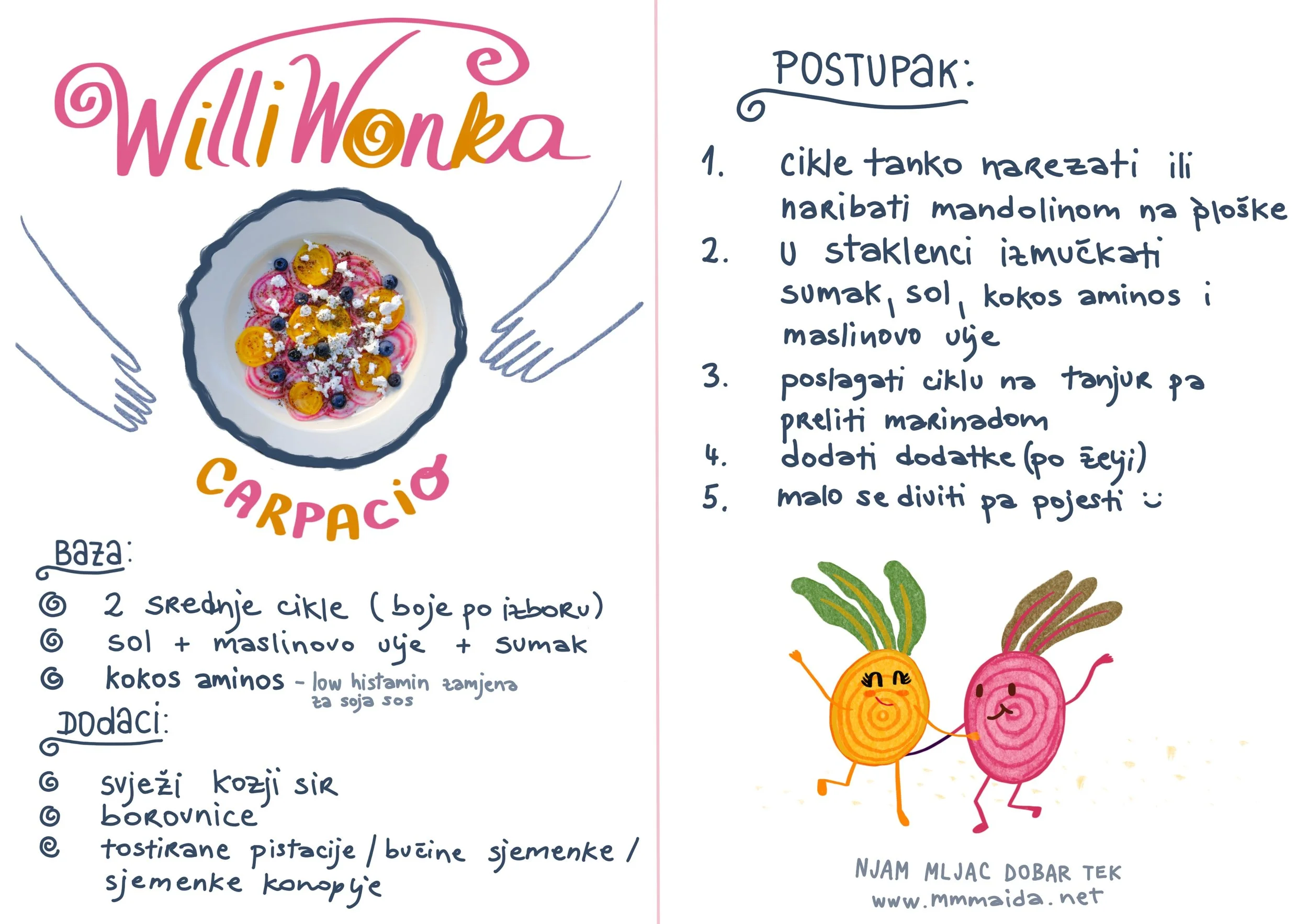 vegetable carpacio bez mesa