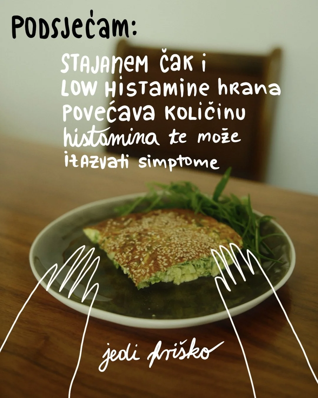 Fritata od tikvica. Brza jela bez glutena.