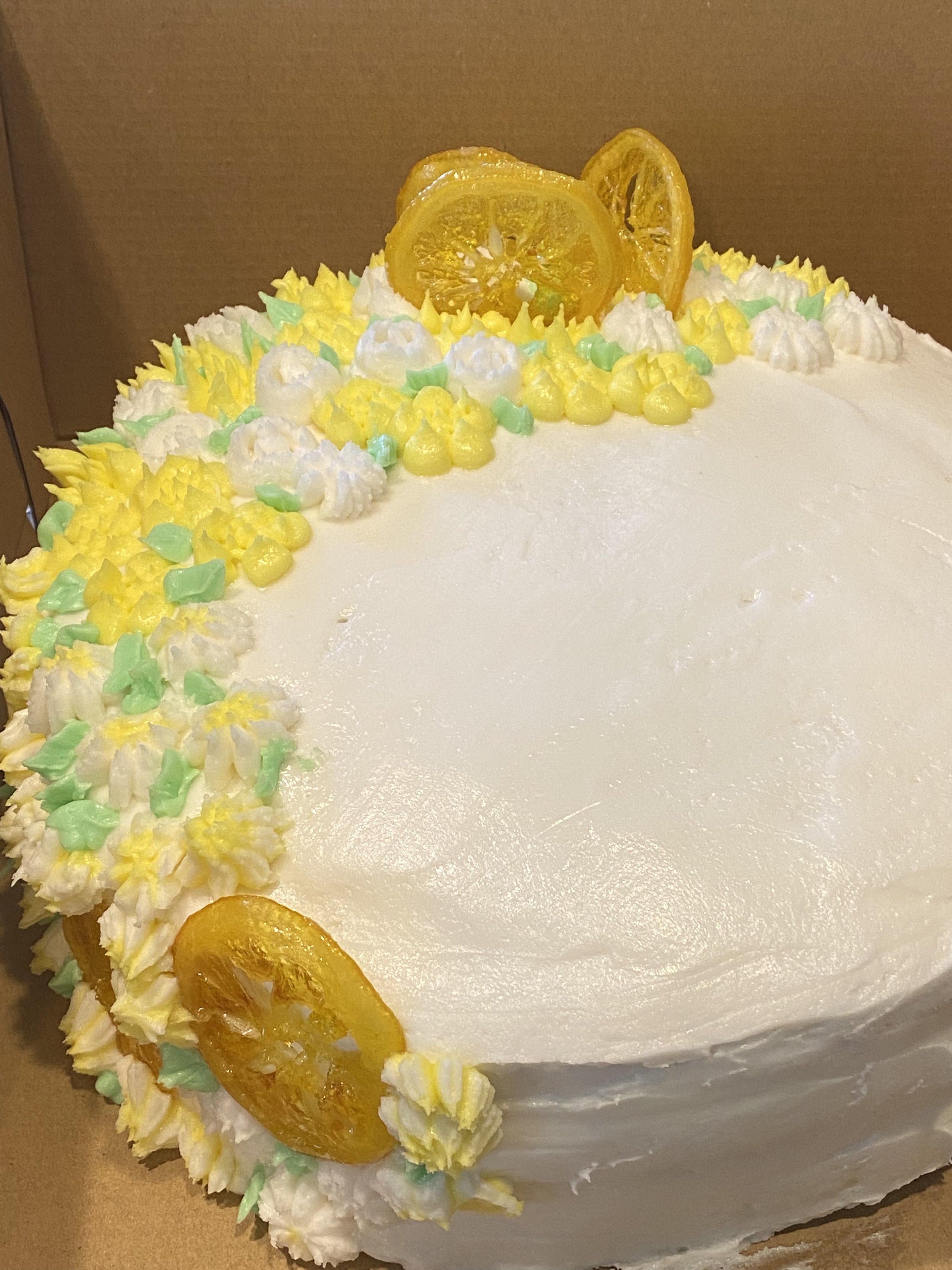 Lemon Cake with Lemon Curd Filling