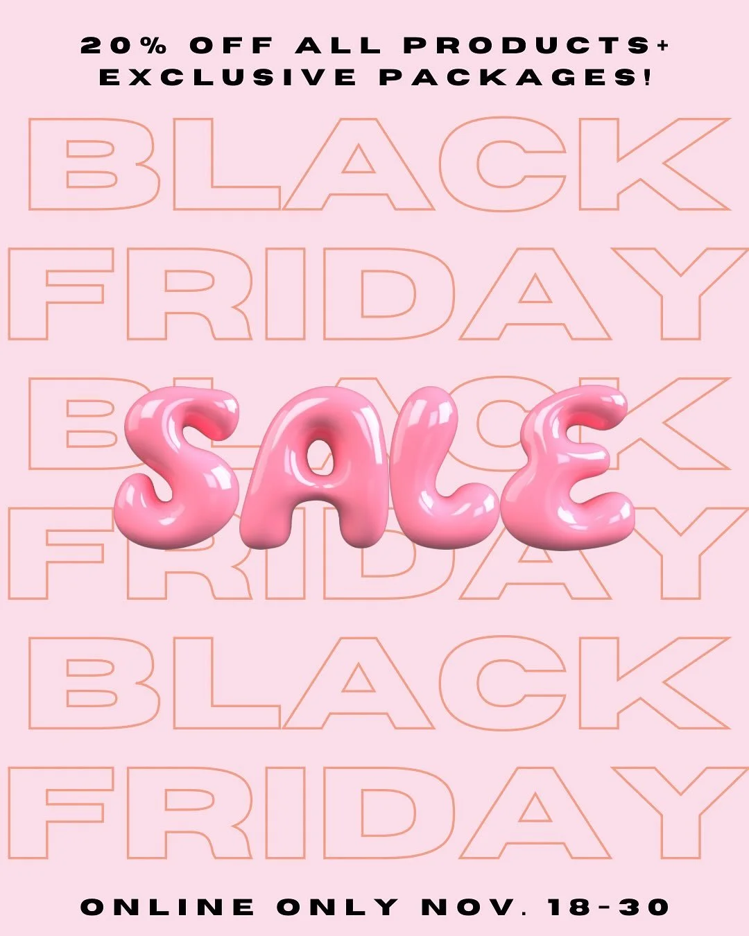 We weren&rsquo;t joking when we said we have the BEST deals this year!! SWIPE through to see, ADD to cart, and BOOK your appts with Lacey! 💓 
&bull;
All gifts with purchase are WHILE SUPPLIES LASTS! So hurry up, you&rsquo;re not going to want to mis