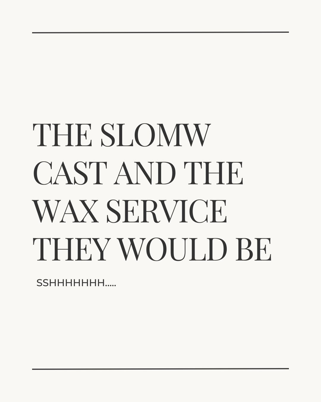 Who's watching the new season? We love our SLOMW 💌

#slomw #brazilianwax #waxprofessional #bestofslc