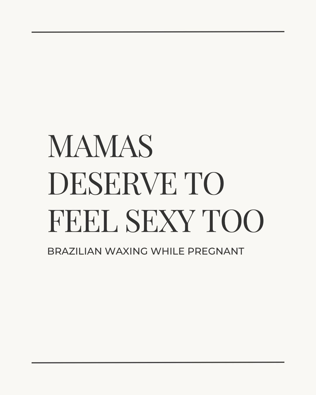 Mamas deserve to feel good in their bodies. 🫶🏻

#pregnant #brazilianwax #waxprofessional #bestofslc