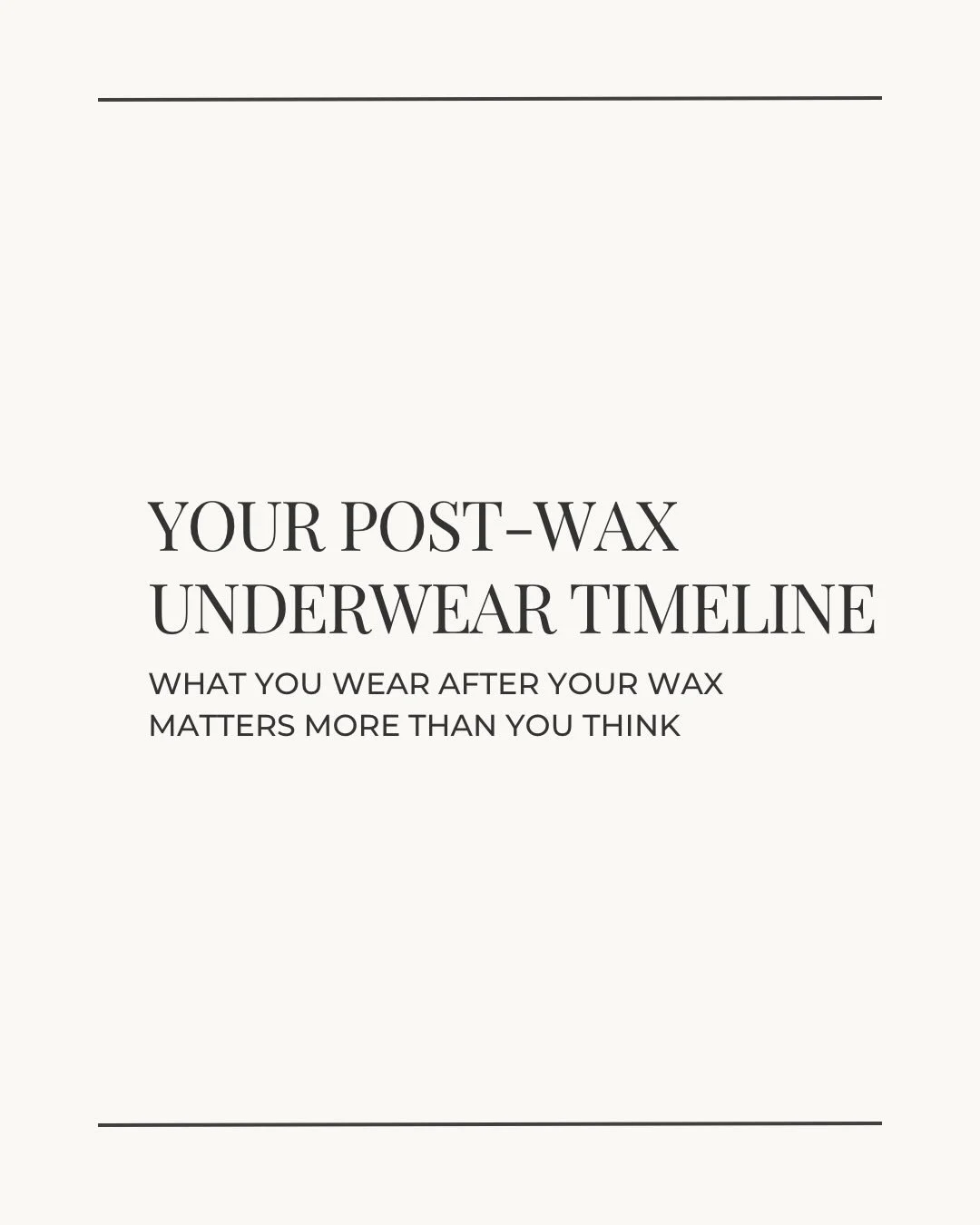 What you wear affects:
 ✨ irritation ✨ ingrowns ✨ how long you stay smooth

Save this for your next wax so your skin stays smooth and happy! 

#brazilianwax #waxing #waxtipsandtricks #whattowear #slcbestwax