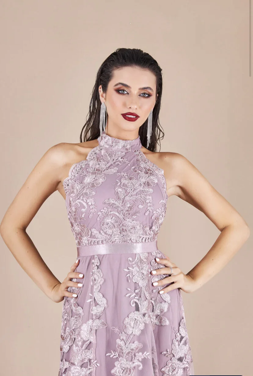 Lavender 2024 lace dress