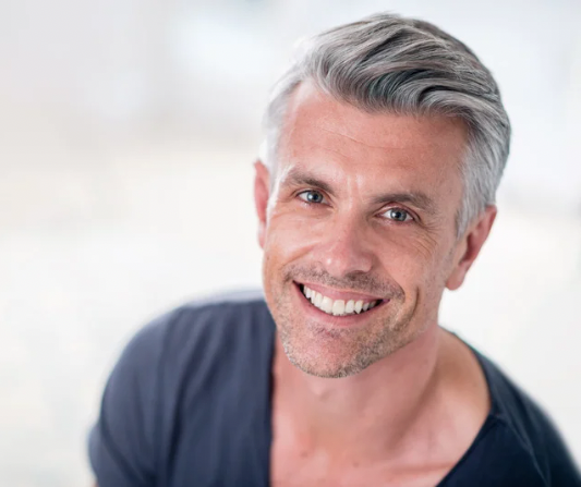 Man with clean teeth