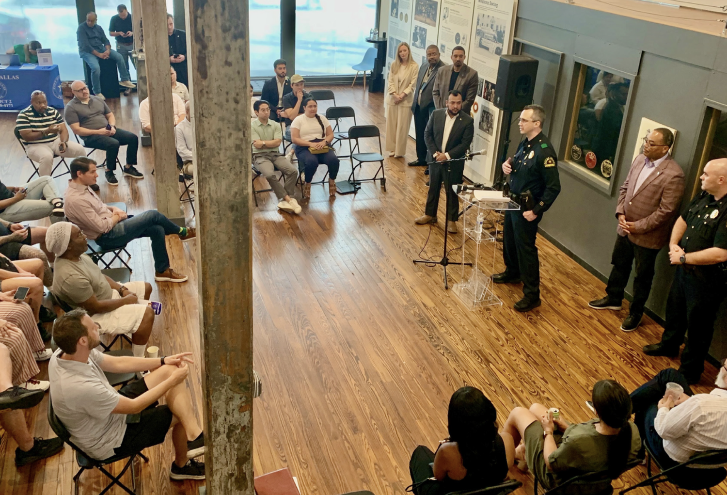 Deep Ellum Foundation task force discussing the Community Safety Plan 2.0.