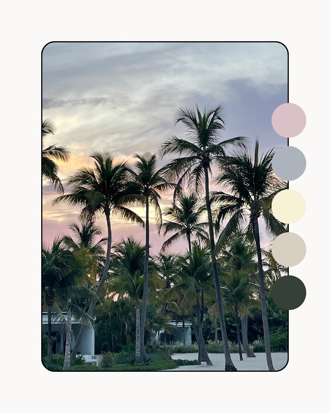 Color palettes from my vacation, FL keys edition. Which is your favorite? I think mine is the avocado toast.