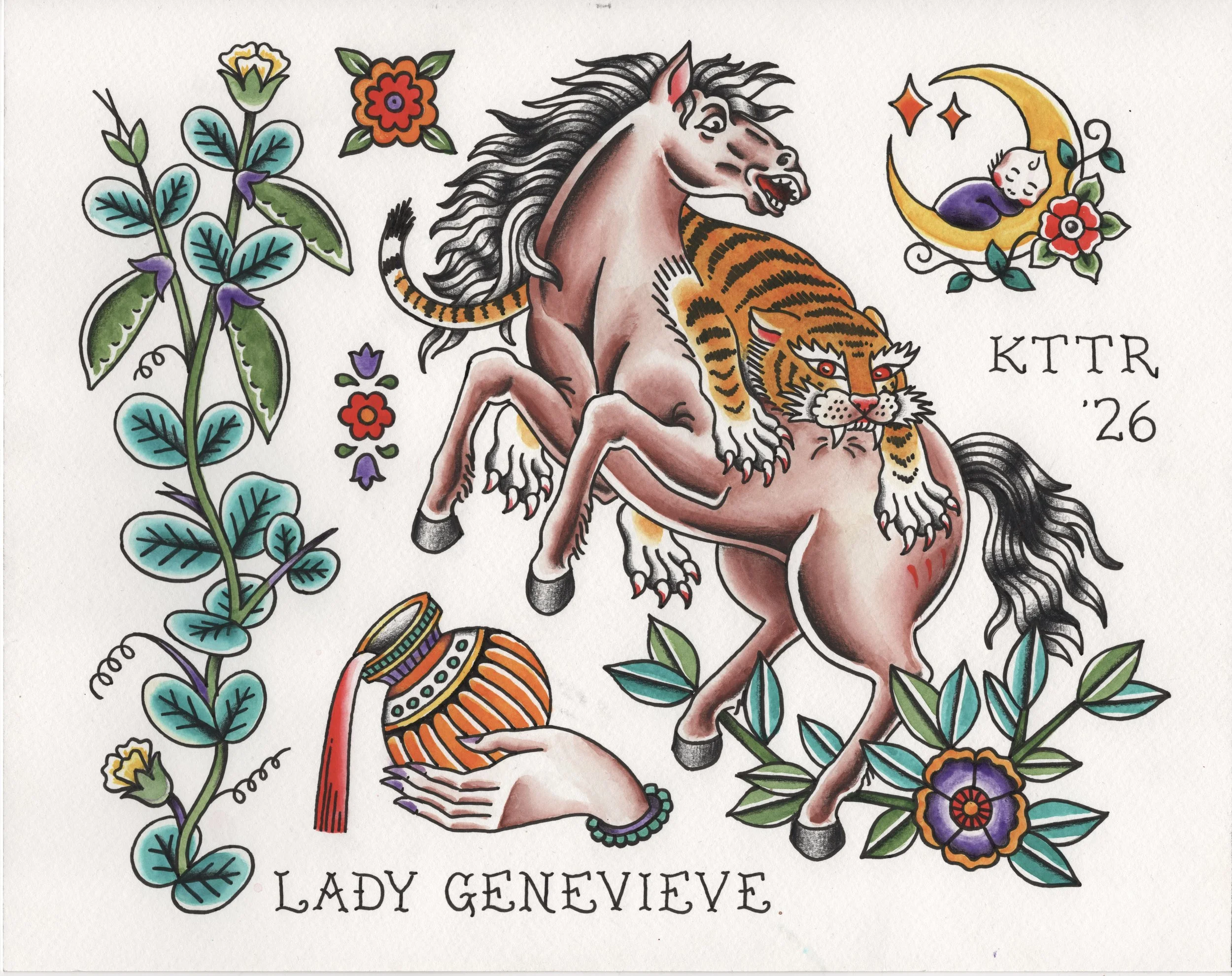 Tiger Horse Flash Sheet