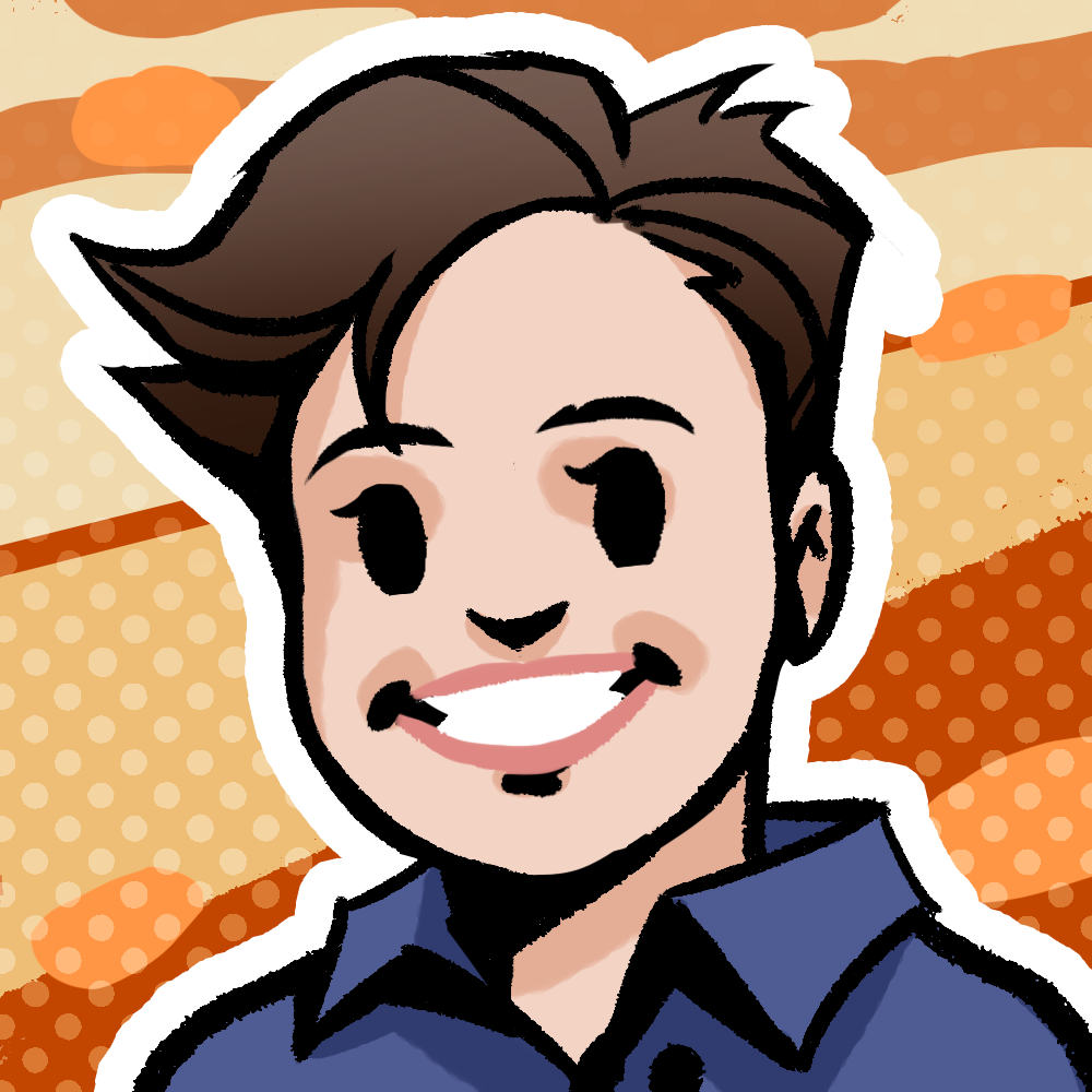 A portrait of Sophia Sala. She has pixie-cut brown hair and a blue button up shirt.