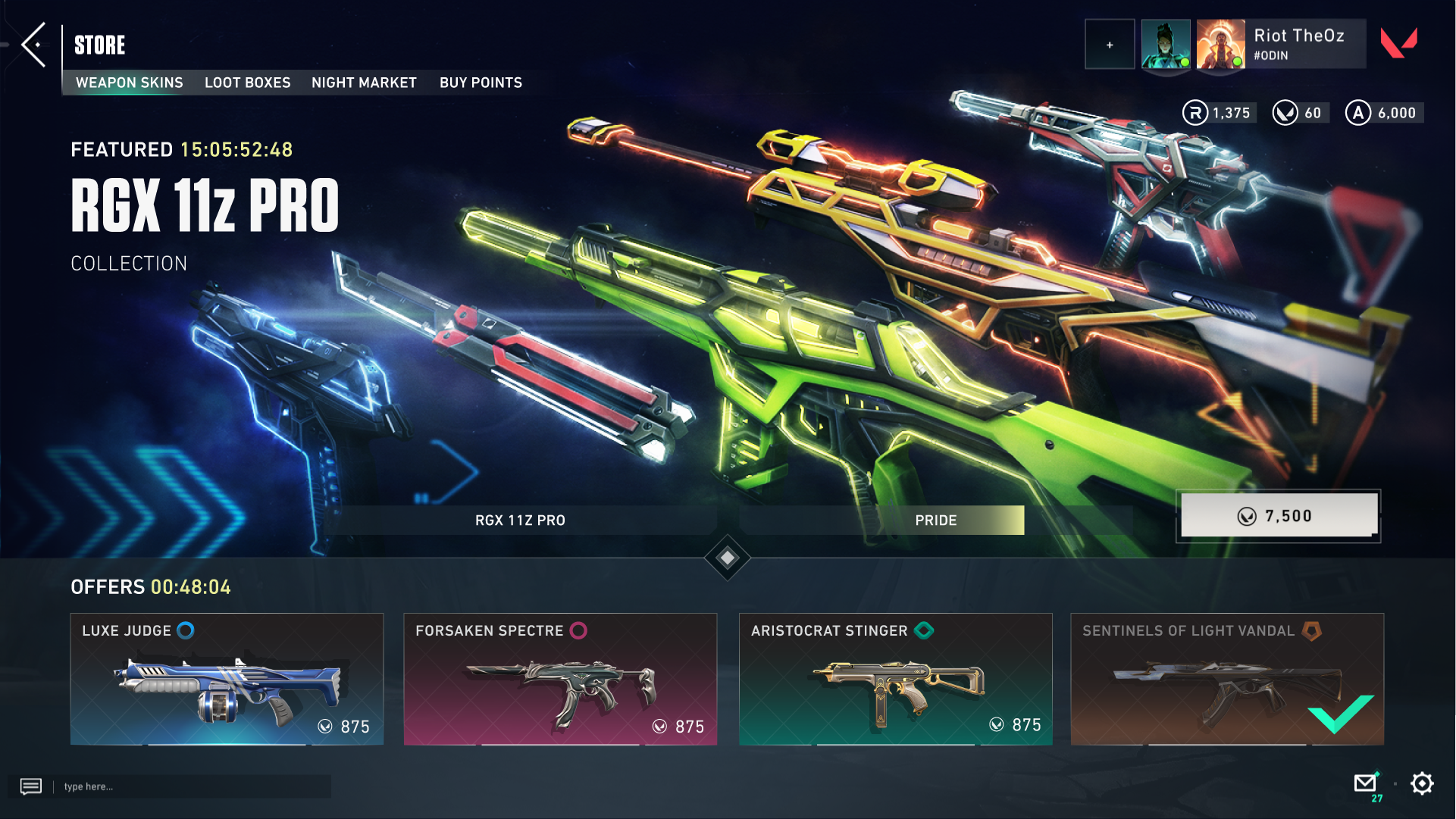 Valorant UI PC Store