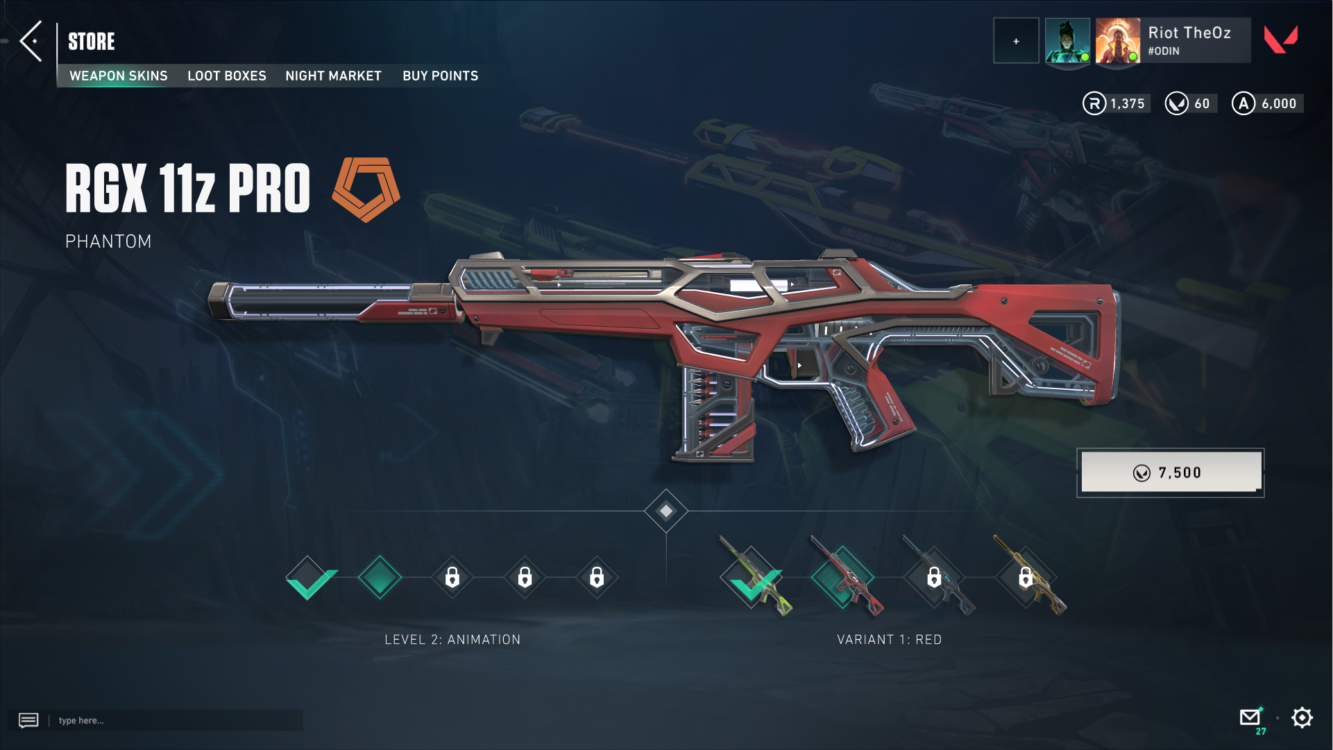 Valorant UI PC Store