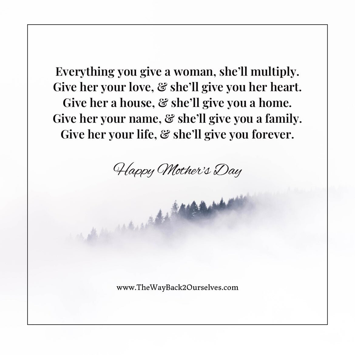 💕It&rsquo;s one of the most beautiful and complex days of the year: Mother&rsquo;s Day. 💕

Whether you are a mom, mourning the loss of your mom, or the loss of your fertility or dreams, know you are HELD in every moment. 

You are beautiful.
You ar