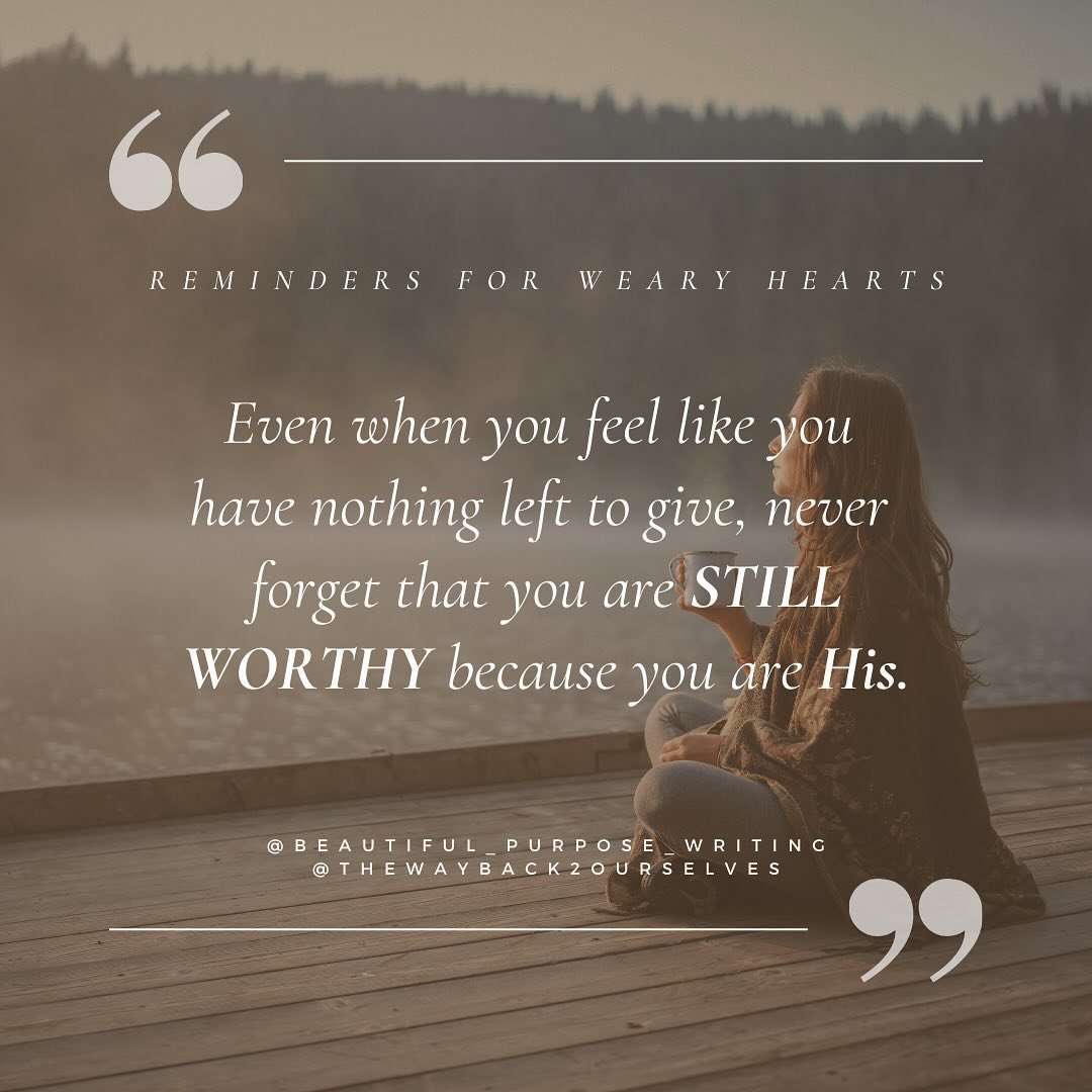 ❤️&zwj;🩹I&rsquo;m not myself. I&rsquo;ve been struggling quite a bit.

This post couldn&rsquo;t have happened without the love of a faithful friend coming beside me. It was her words that bolstered my weary &hearts;️ yesterday when I was finding it 