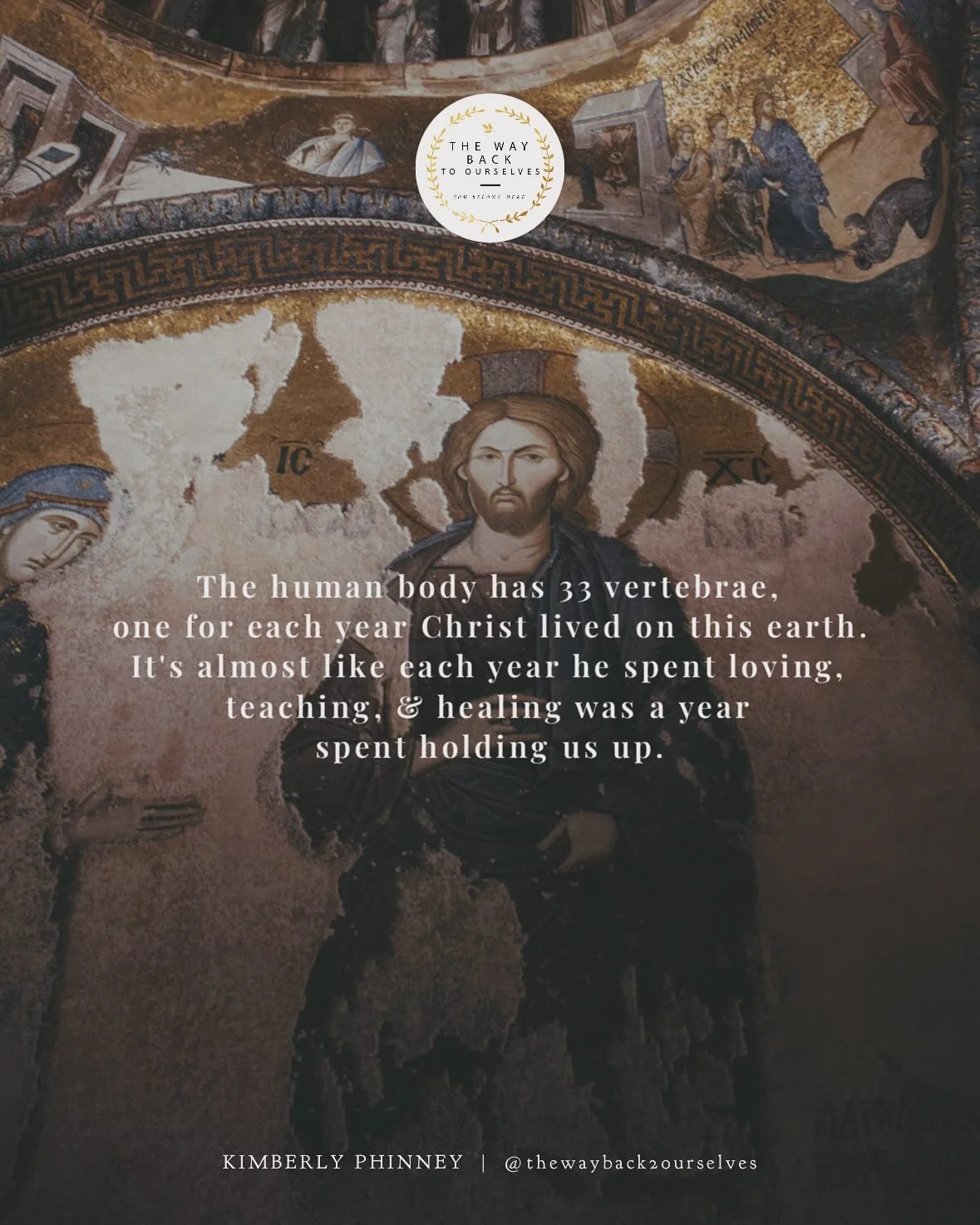 ✨I still believe in the extraordinary. Do you?✨

&hearts;️The human body has 33 vertebrae, one for each year Christ lived on this earth. It&rsquo;s almost like each year he spent loving, teaching, &amp; healing was a year spent holding us up.

&heart