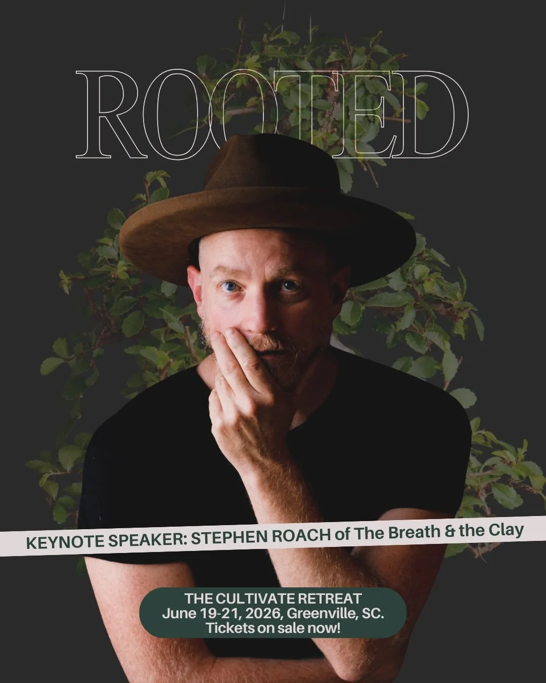 🎉BIG CULTIVATE NEWS: @ruckusmoped of @thebreathandtheclay &amp; @makersandmystics is returning for the 3rd year, as one of our keynote speakers! And trust us, you don&rsquo;t want to miss this!!

✨✨THE CULTIVATE RETREAT is June 19-21, 2026, in Green