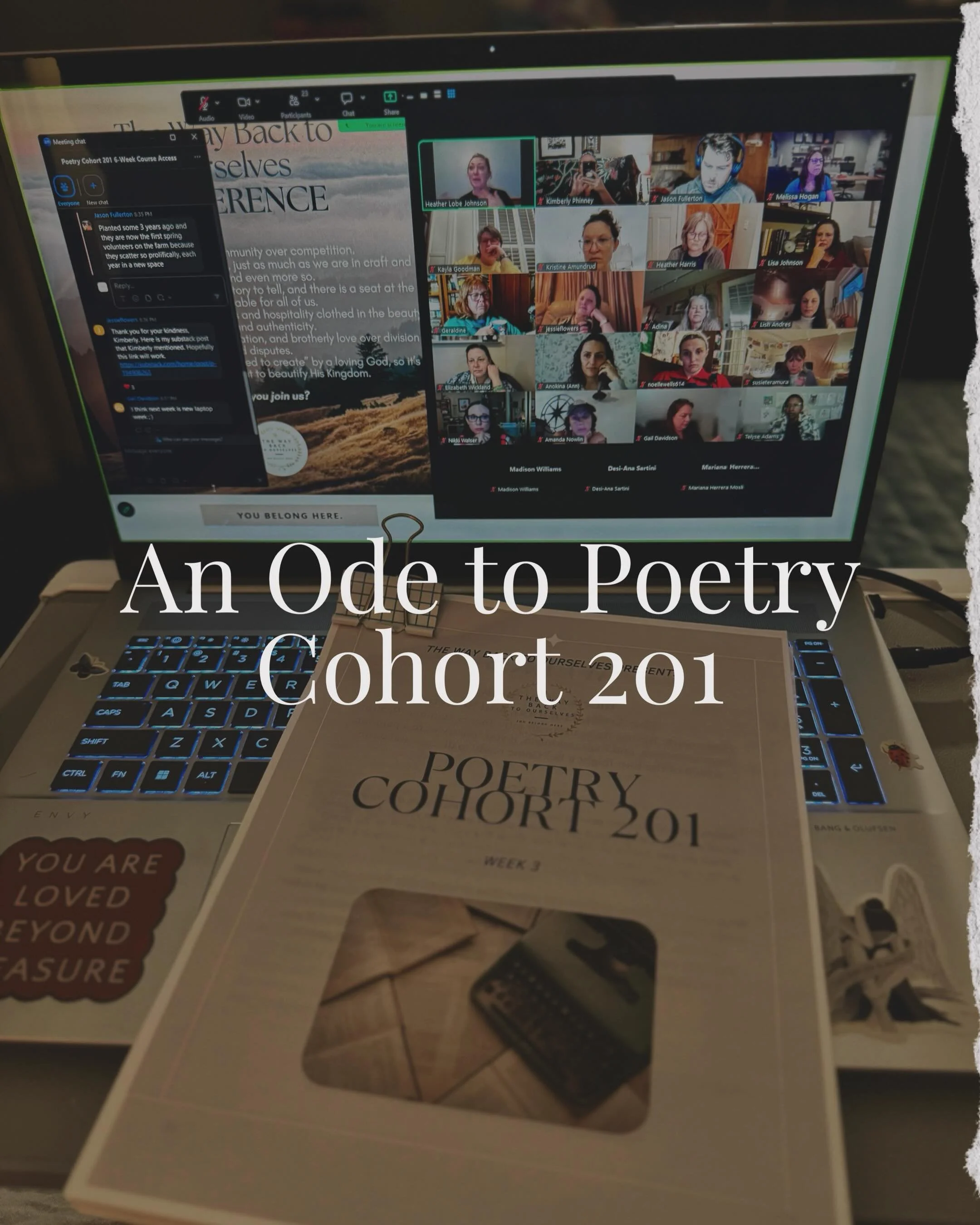 ✍🏼✍🏾And just like that, Poetry Cohort 201 is a wrap!! It was a joy to teach with the beloved &amp; talented @heatherlobejohnson during our NEW flagship course for serious poets who are writing a poetry collection. 

&hearts;️We met for 6 weeks! It 