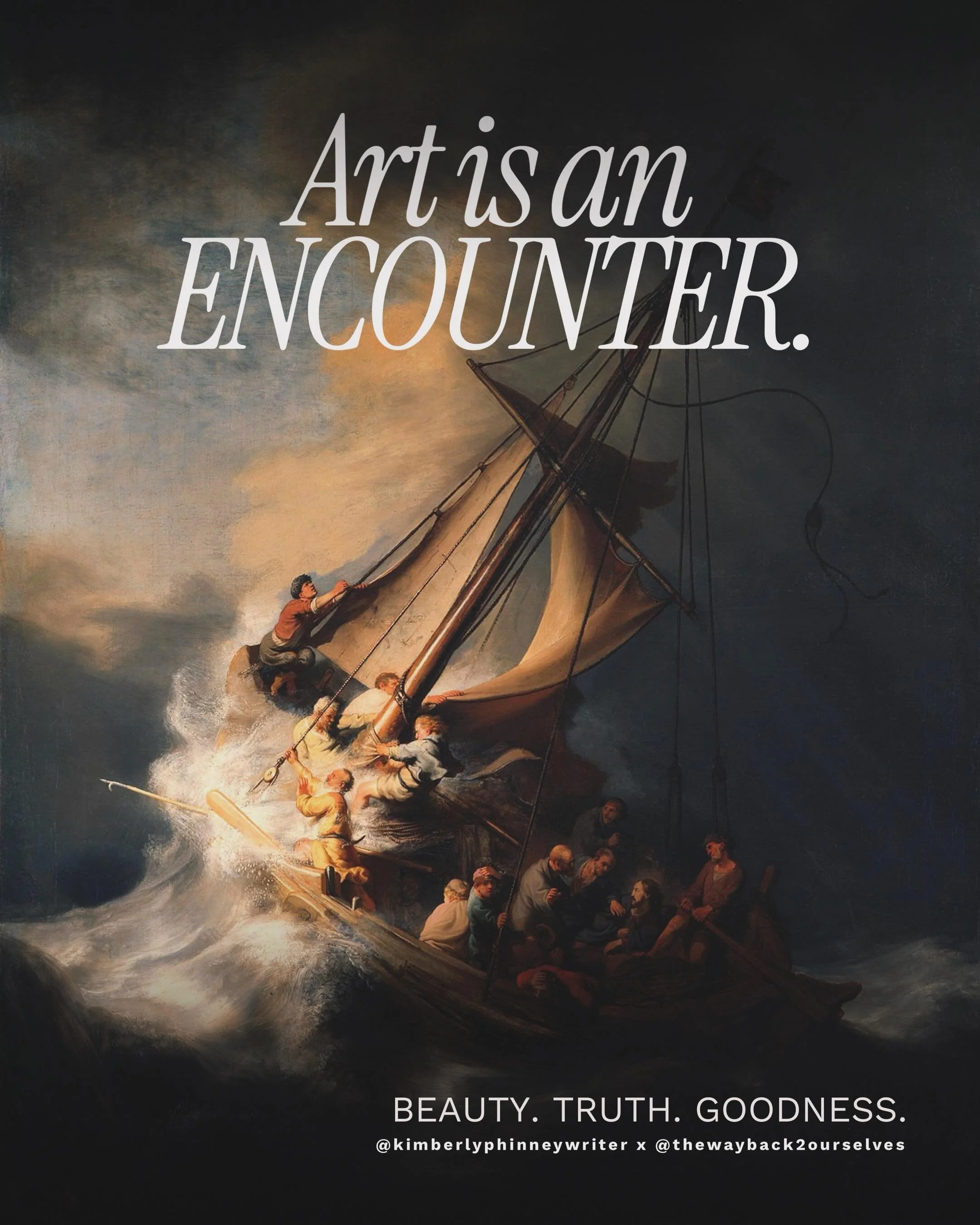 ✨✨ART IS AN ENCOUNTER.✨✨

🎨🖌️✍🏽🩰📖🖼️✍🏿🎭

I say it all in the slides! A little sneak peek into my book on art, faith, and belonging with @readbakerbooks 

✨✨BEAUTIFY THE KINGDOM.✨✨ 

🌳🌳Come to CULTIVATE.🌳🌳

You belong here, 
&hearts;️me.

?