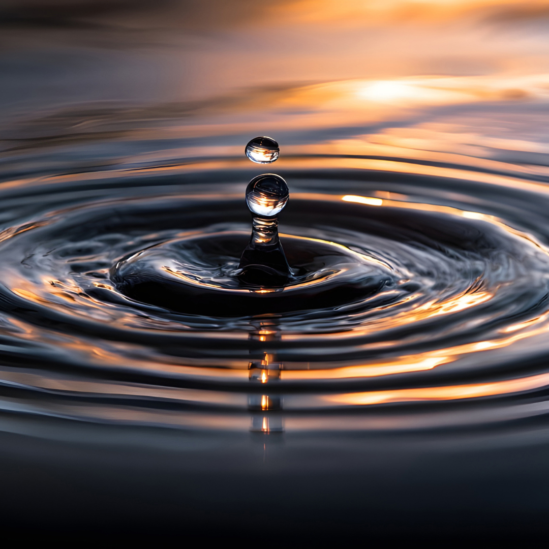 calm water with small ripples
