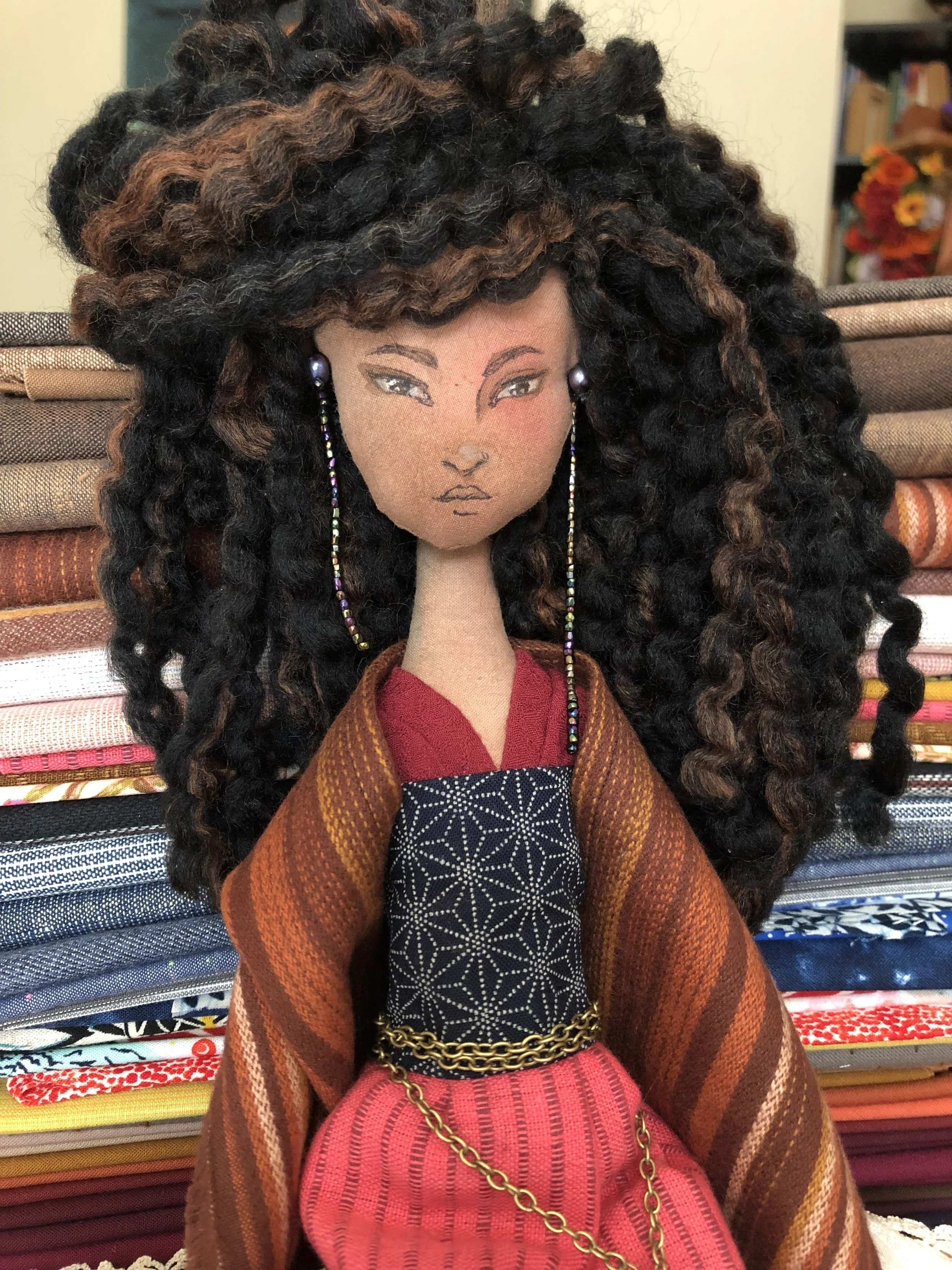 Ancestor doll by Janine Macbeth, 2021.