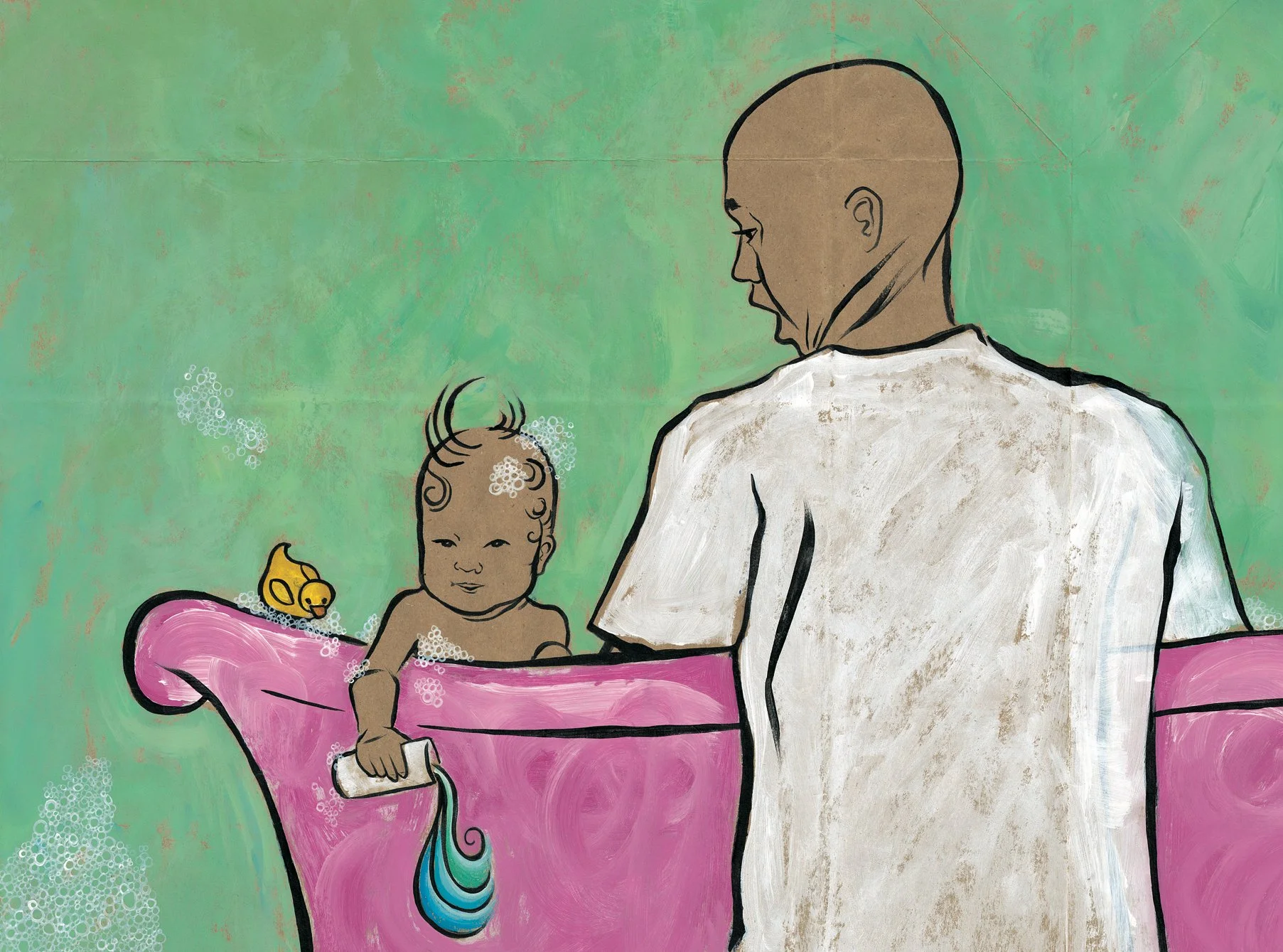 "Cutie pie, Baby Boy" by Janine Macbeth, 2012.