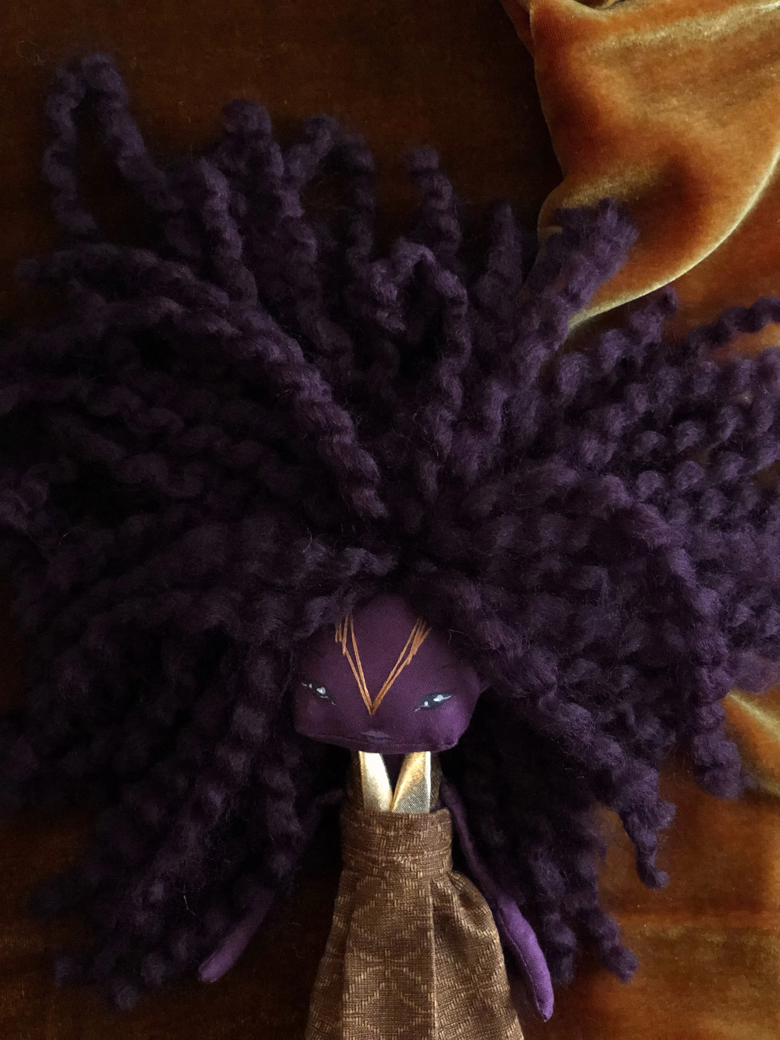 AfroFuturist doll by Janine Macbeth 2021. 