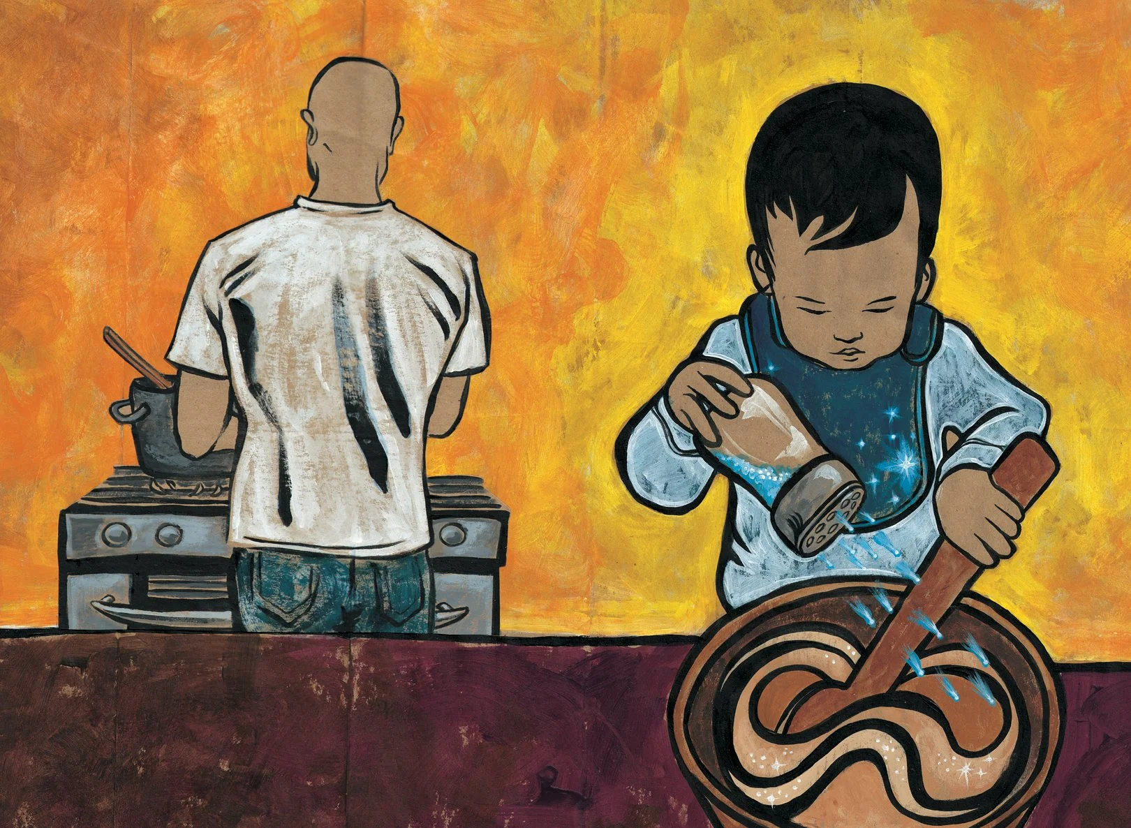 "Smells of spice, Baby Boy" by Janine Macbeth, 2012.