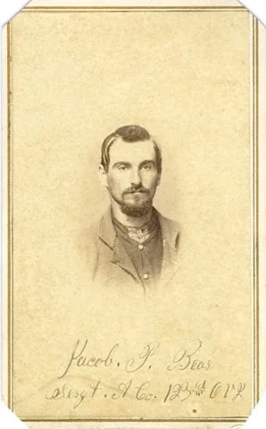 1st Sgt. Jacob Bear, Co. A, 123rd Ohio Infantry