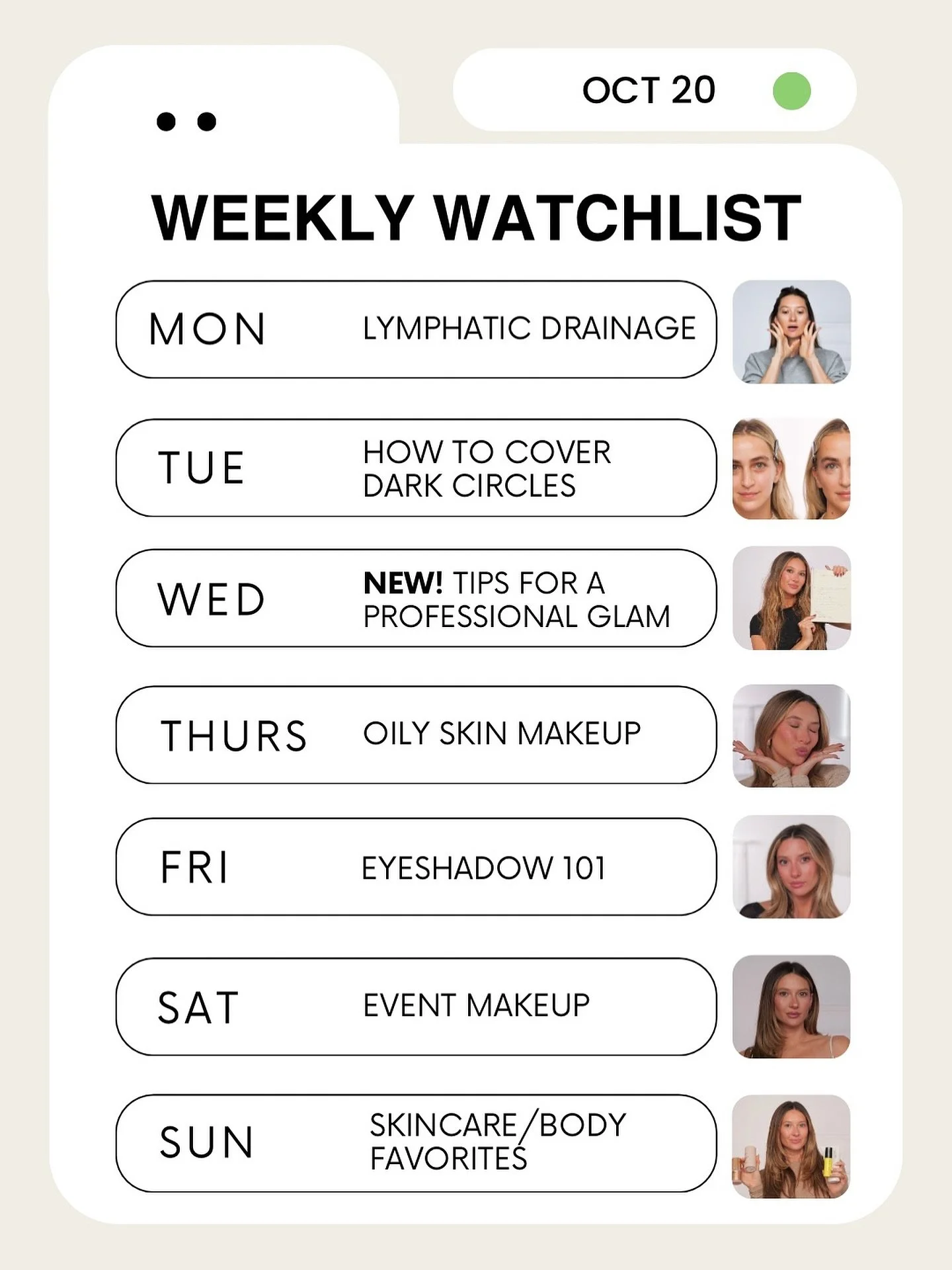 I challenge everyone to watch Event Makeup tutorial on Saturday&hellip;then thank us later🙂&zwj;&harr;️