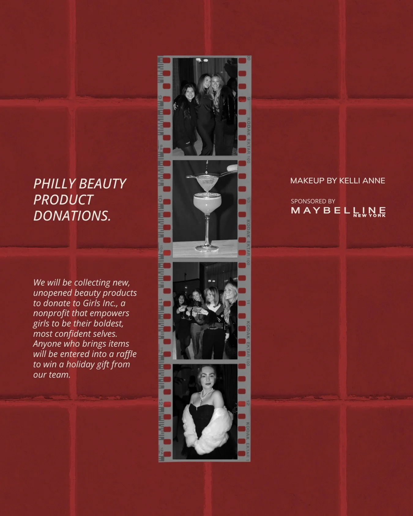 Philly, see you this Thursday!😍😍😍 Come with any unopened beauty products to support @girlsincnyc, a nonprofit that empowers girls to be their boldest, most confident selves&hearts;️ Anyone who brings items will be entered into a raffle to win a gi