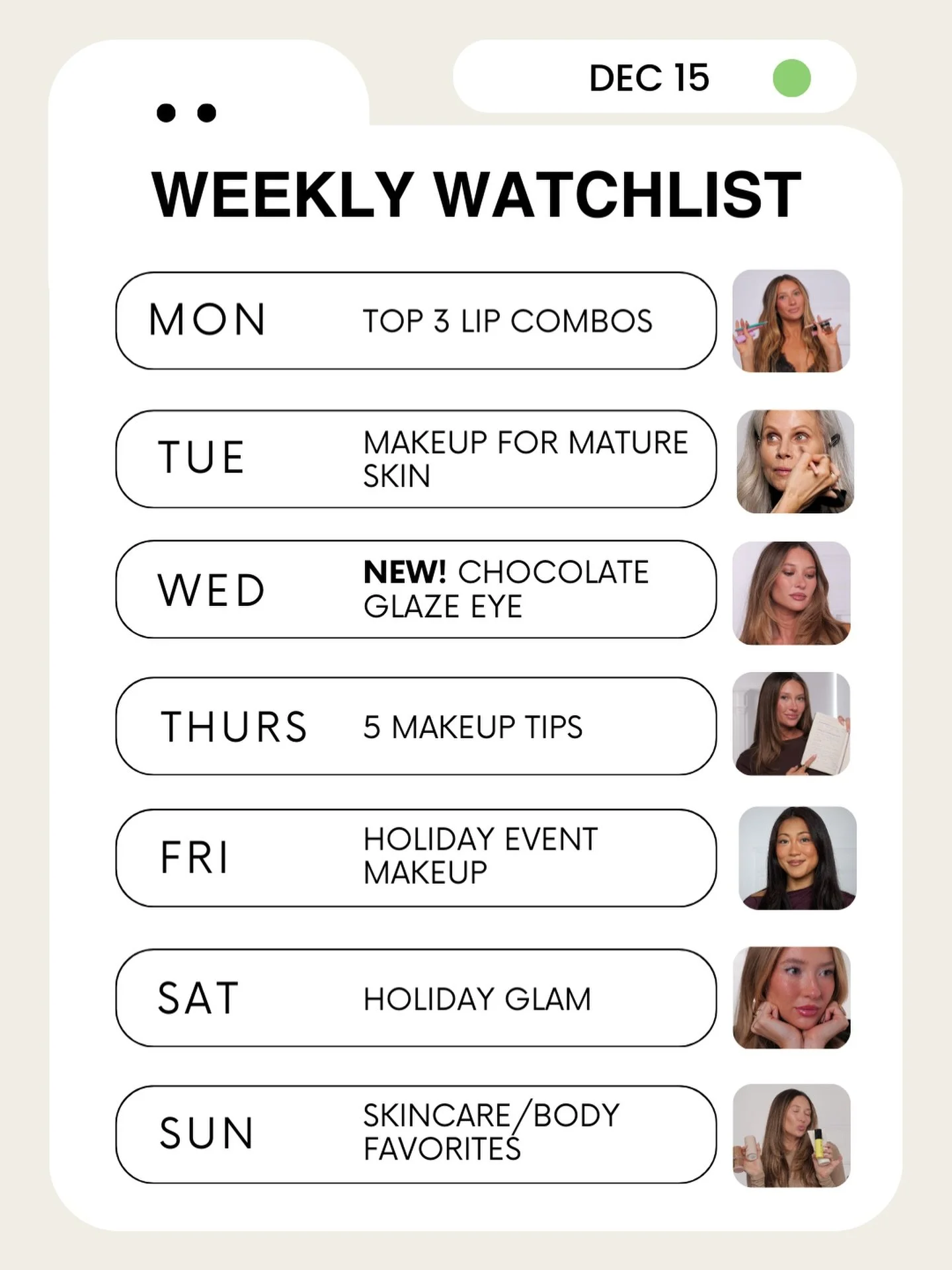 We stay prepping you for your holiday festivities. Also, if you need any beauty gift ideas, go to the DOAH series videos!🎁