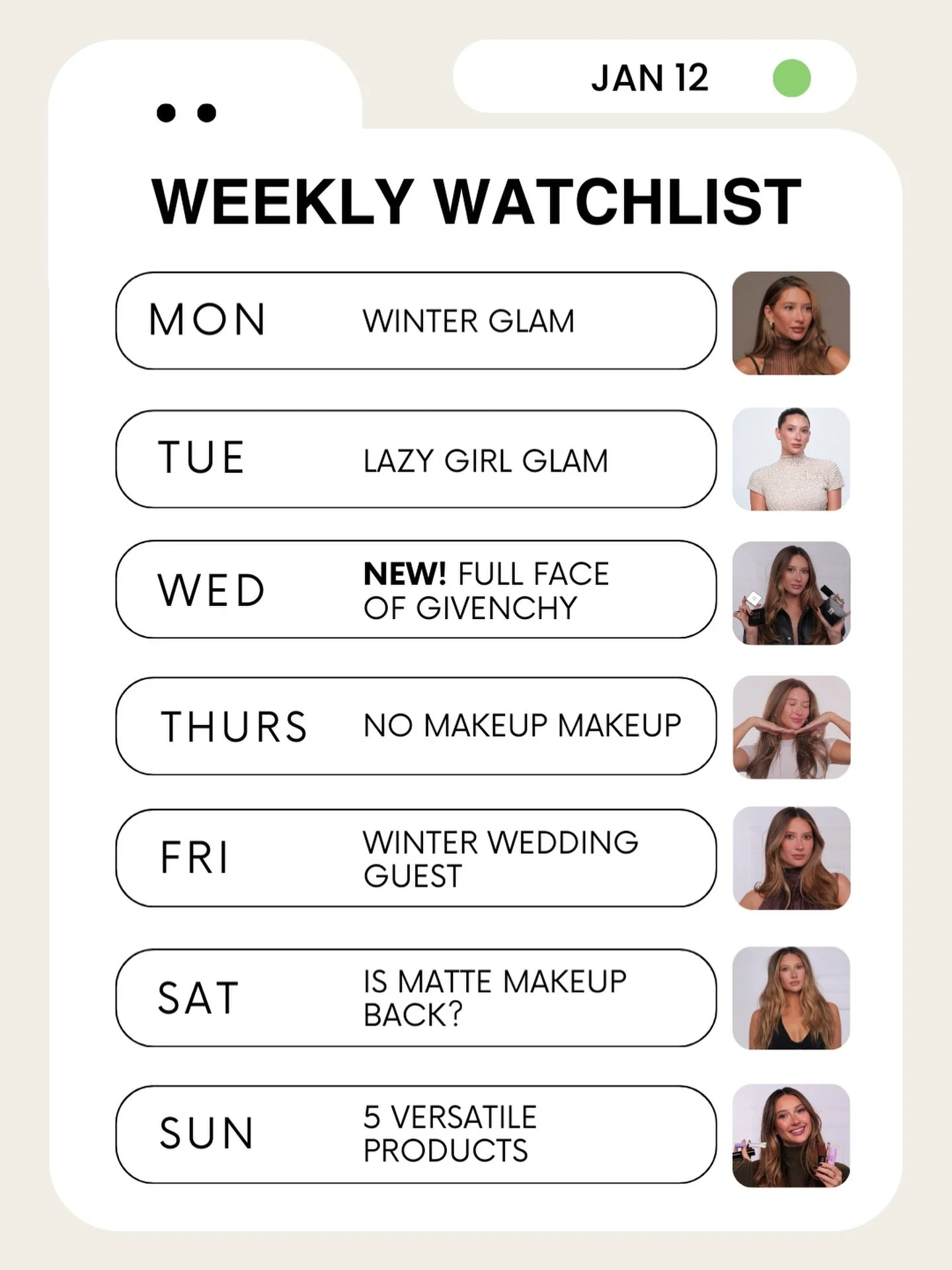 This weeks lineup&hellip;🫡 Full Face of @givenchybeauty on Wednesday! 🤭🤭🖤