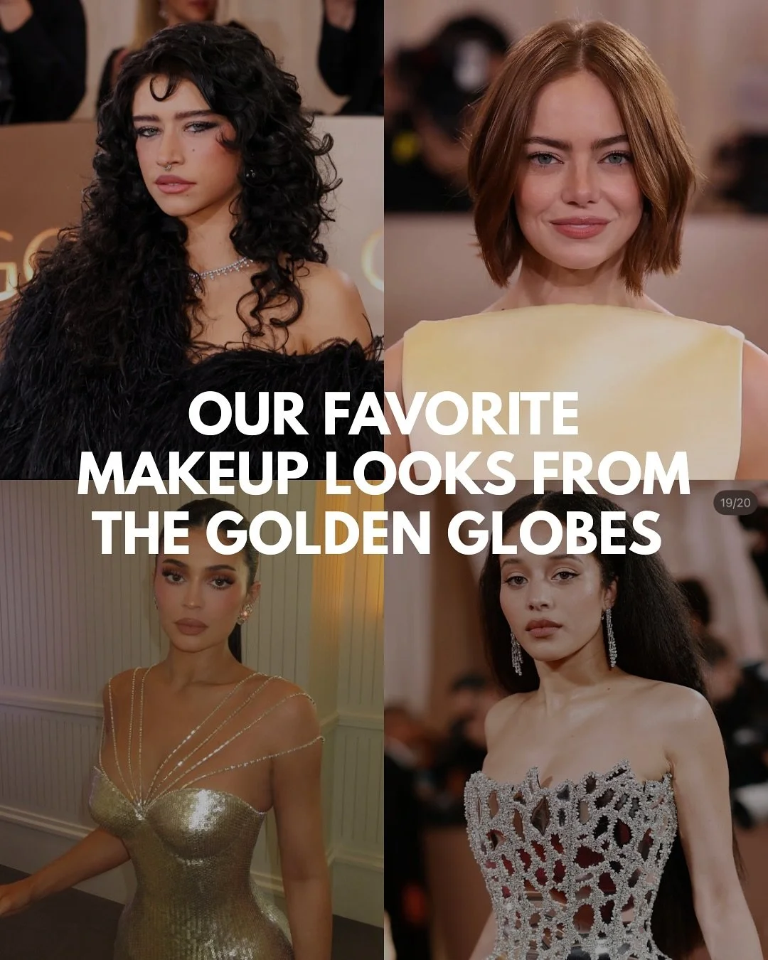 Some of our favorite glams from the Golden Globes🎨👩&zwj;🎨