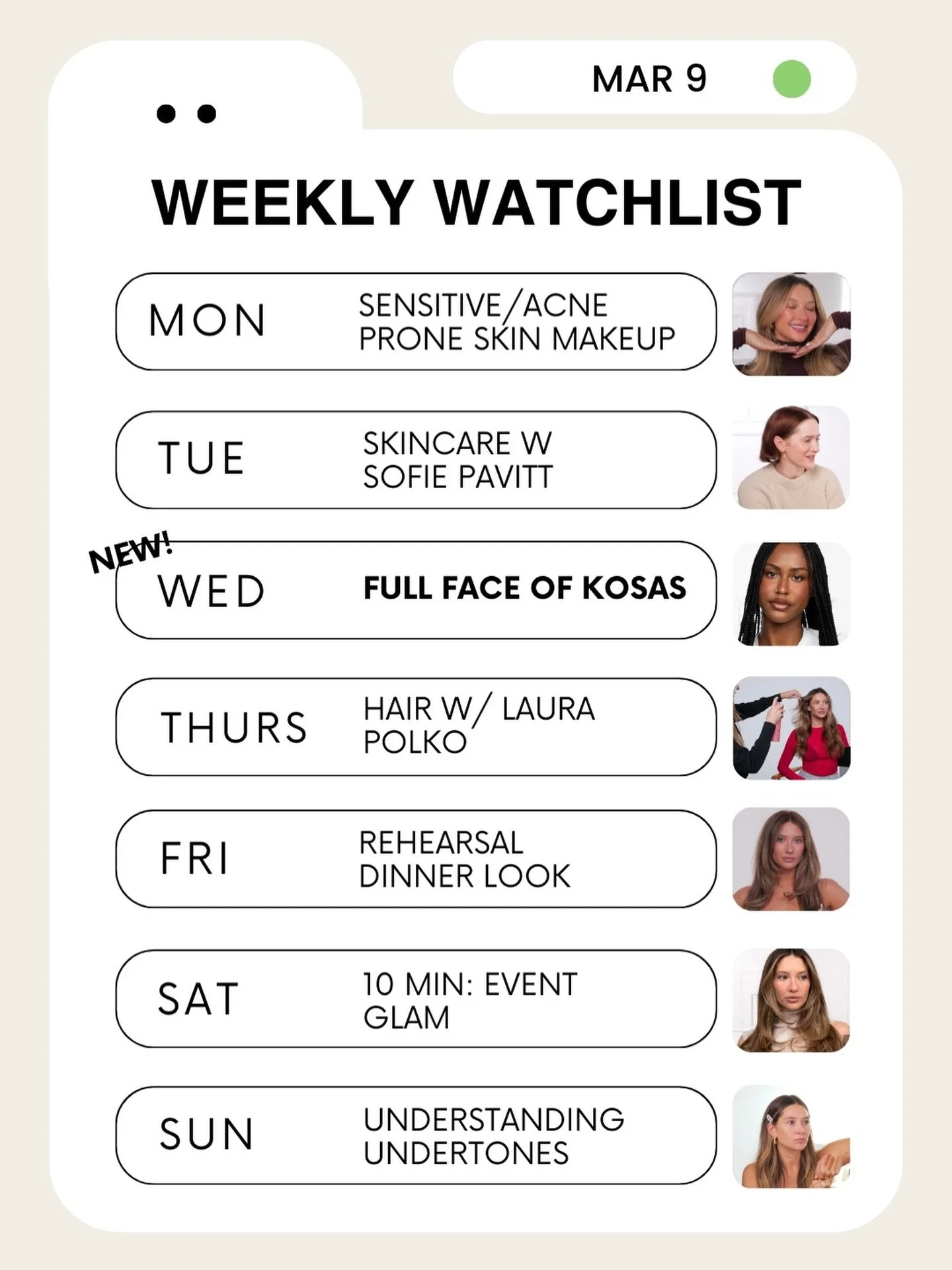 FULL FACE OF KOSAS coming Wednesday. On our gorgeous model @___morganpaige___ 👑👑👑👑👑