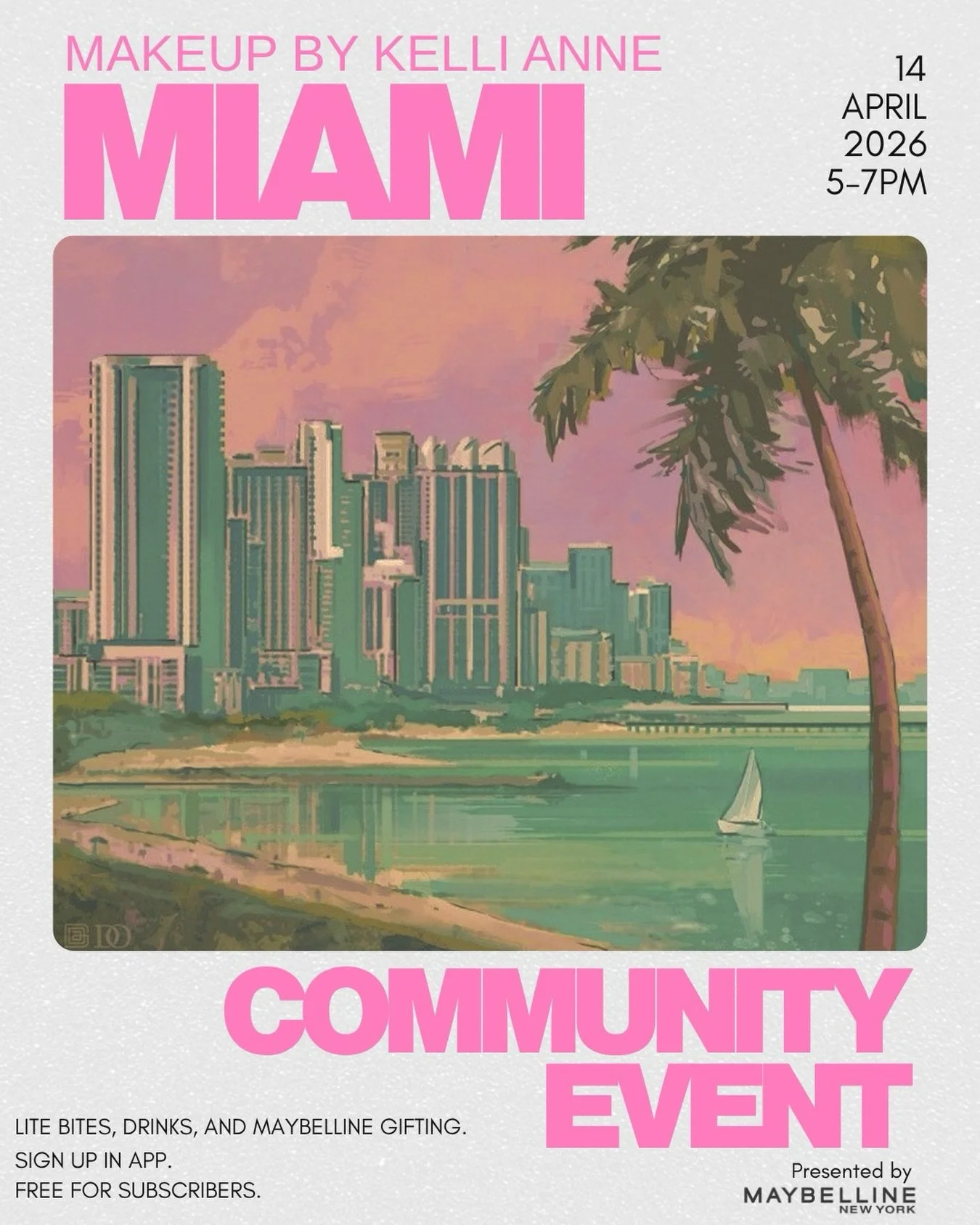 MIAMI!!! Head to our app to sign up and reserve a spot! 🤭🤭🤭💅🏻💅🏻💅🏻🌴🌴🌴Free for subscribers or $40 for non-subscribers.