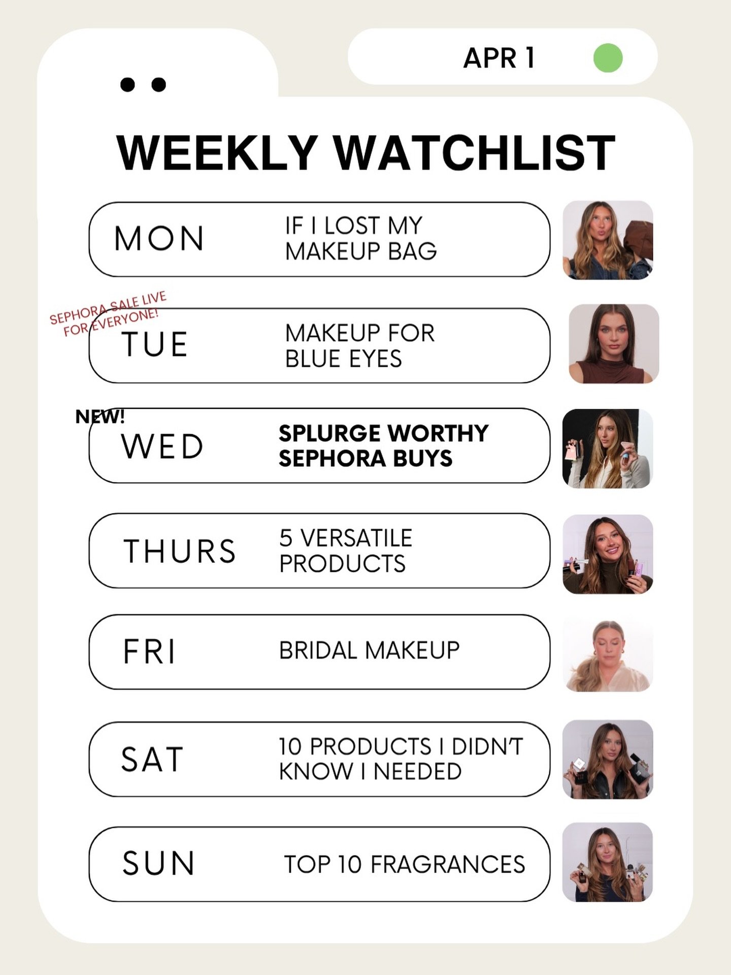 This week: Splurge Worthy Sephora Buys. 📓