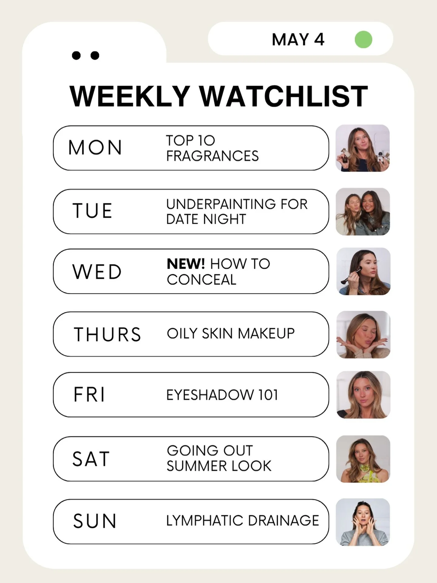 Who&rsquo;s following along this week?! Brand new tutorial on Wednesday is our second tutorial in the How To Series: How To CONCEAL 🫡

HAPPY MAY!!!